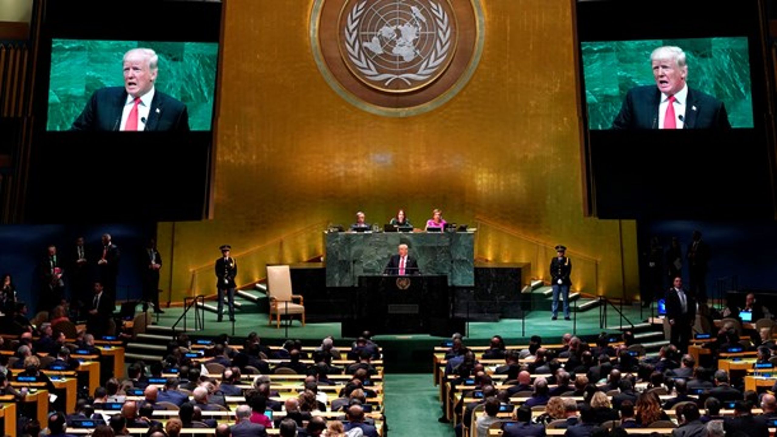 Donald Trump taler ved FN's 73. generalforsamling. Altingets chefredaktør analyserer talen.