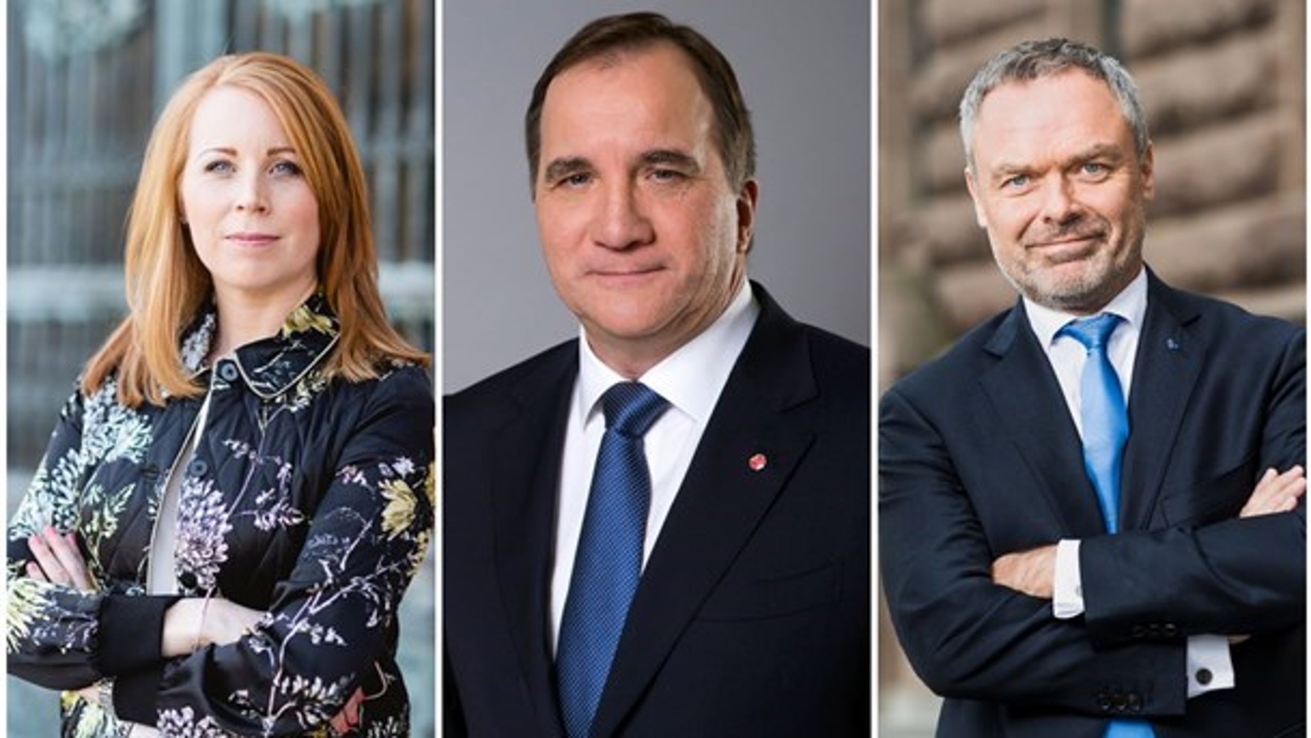 Annie Lööf (C), Stefan Löfven (S) og&nbsp;Jan Björklund (L) kommer ifølge Altingets svenske chefredaktør til at stå i spidsen for Sveriges næste regering.&nbsp;