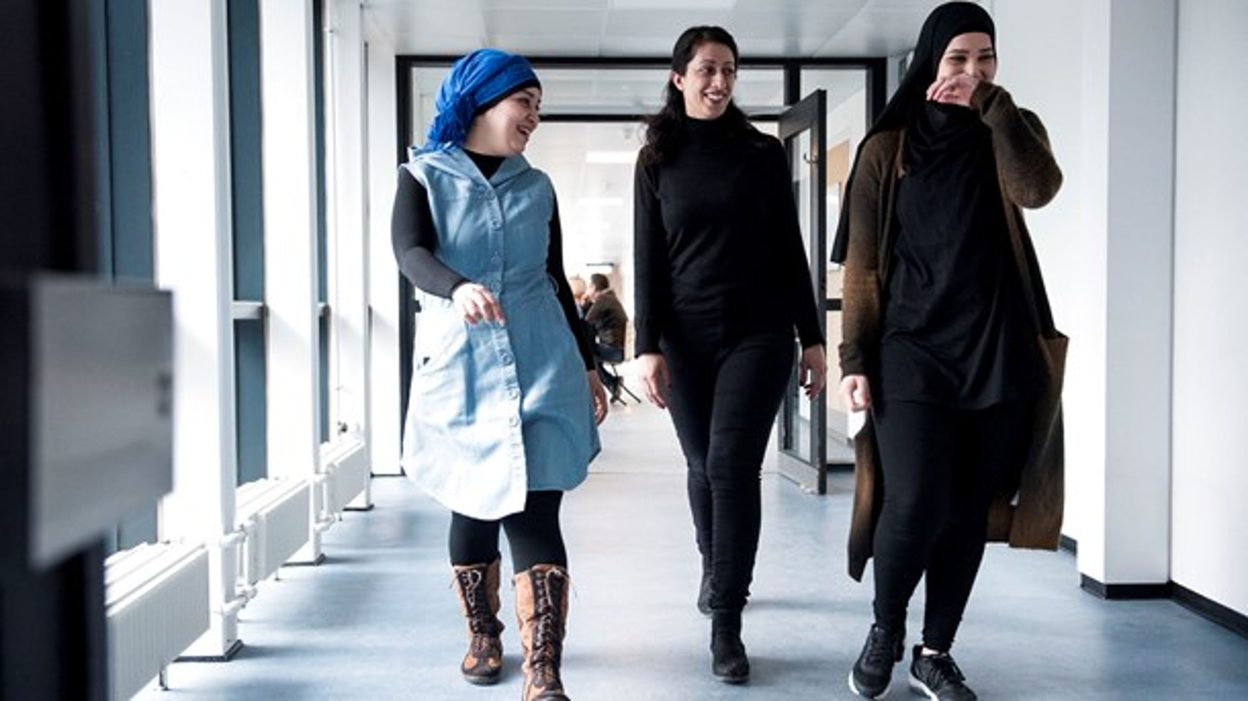 Kommunerne har brug for mange flere som Emine, Beyza og Naima, der er under uddannelse til sosu-assistenter på Social- og Sundhedsuddannelsescenteret i Brøndby.<br>