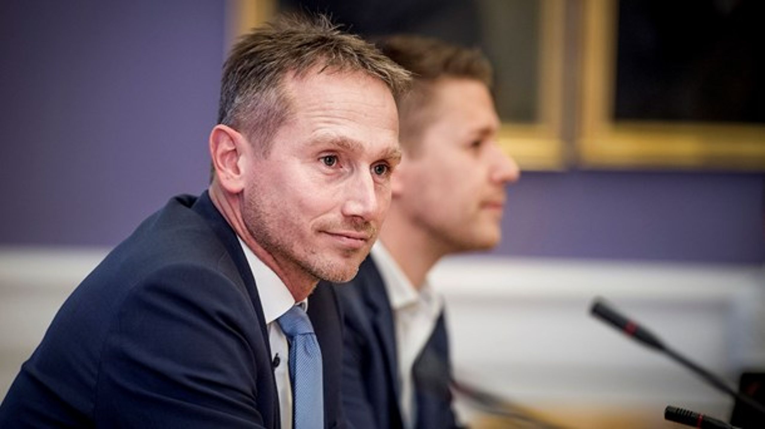 Finansminister Kristian Jensen er kaldt i samråd om Ørsteds salg af Radius. Her er finansministeren i et andet samråd tilbage i oktober.