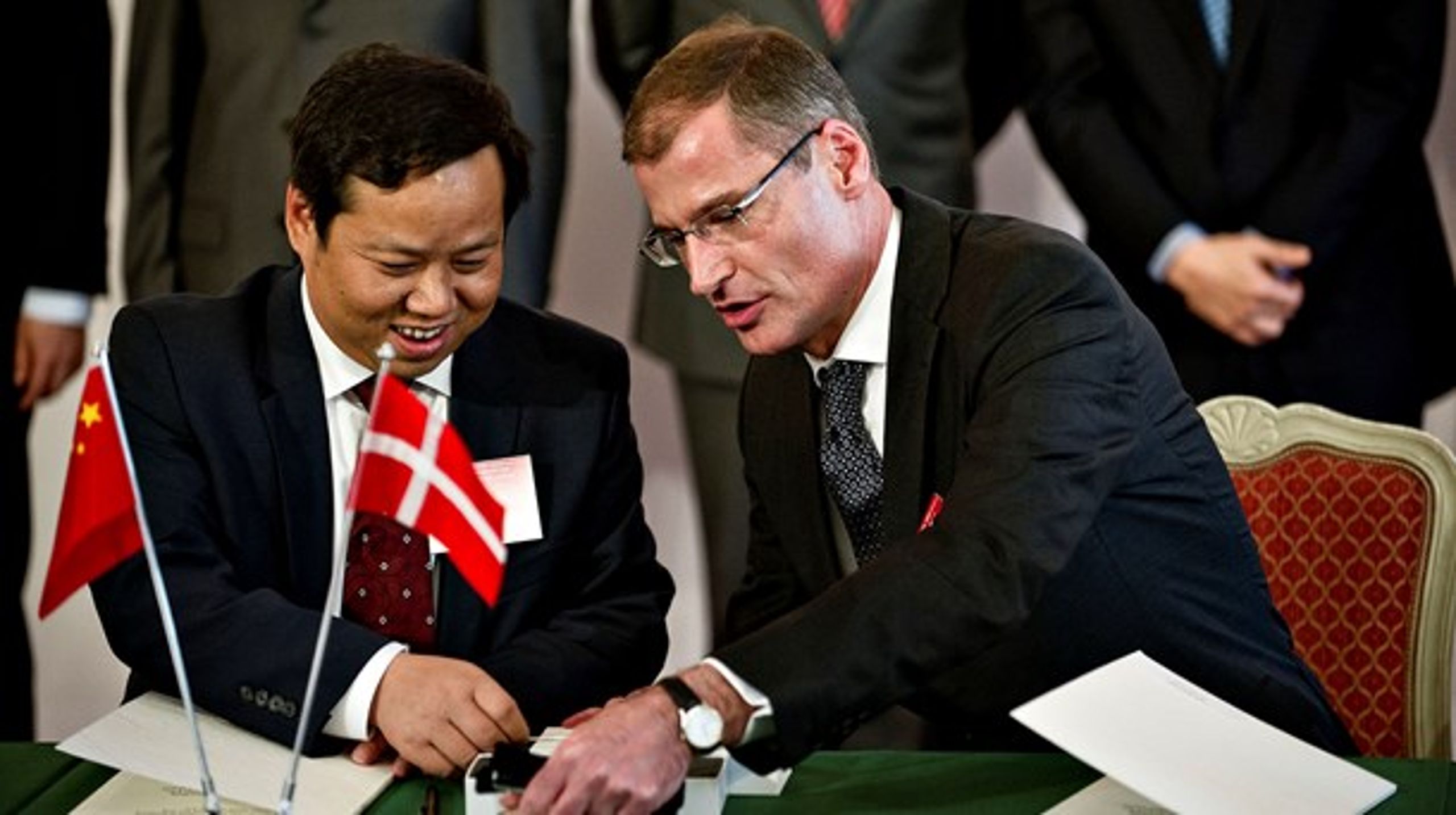 Tidligere Vestas-topchef Ditlev Engel skal være særlig klimaudsending. Her er han i forbindelse med besøg fra Kina tilbage i 2012.