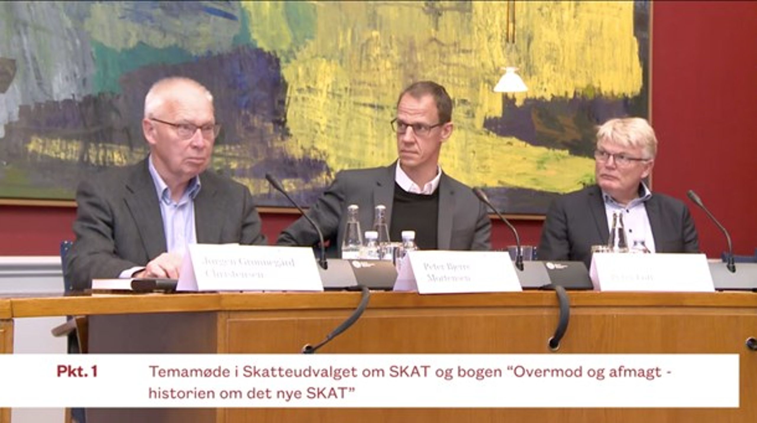 Onsdag var Jørgen Grønnegård Christensen, Peter Bjerre Mortensen og Peter Loft samlet i Folketingets Skatteudvalg for at tale om Skat.