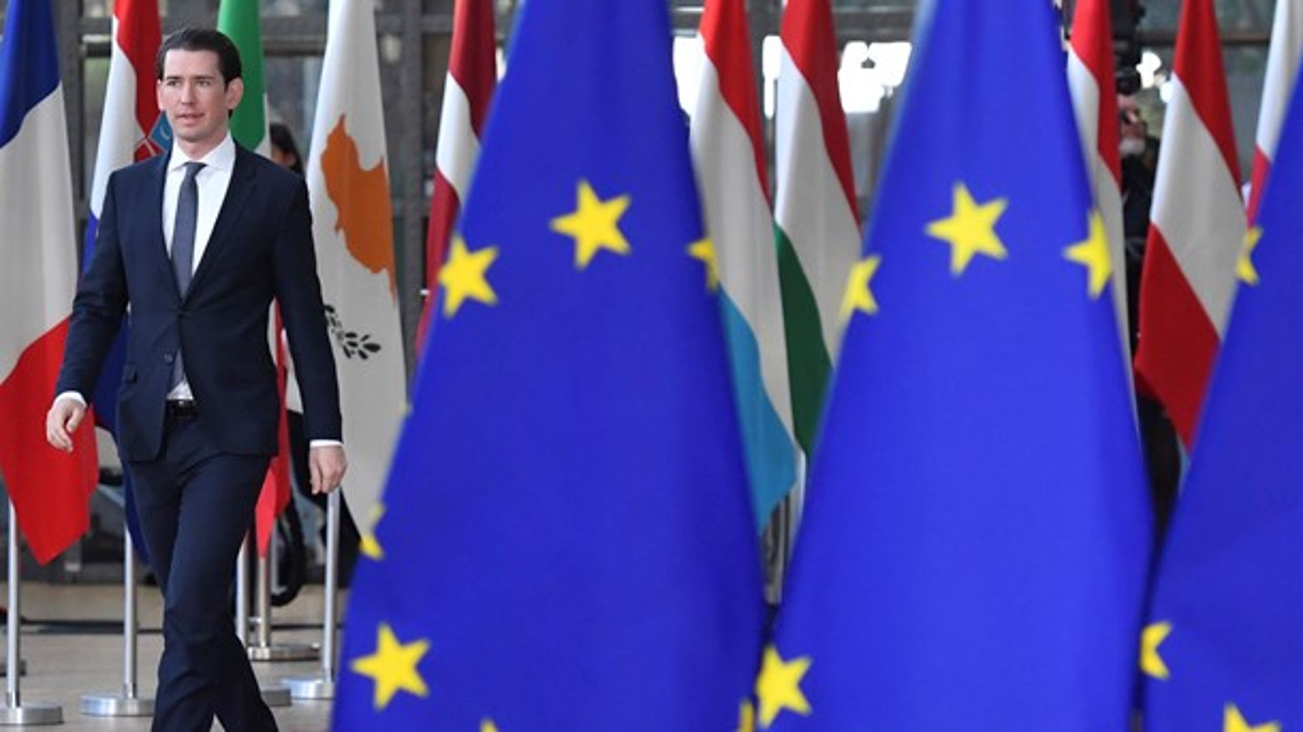 <div>EU-Kommissionen advarer den østrigske regering og kansler Sebastian Kurz om en traktatsag, hvis ikke landet stopper sin indeksering af børnepenge. (Foto: Geert Vanden Wijngaert/AP/Ritzau Scanpix)</div>