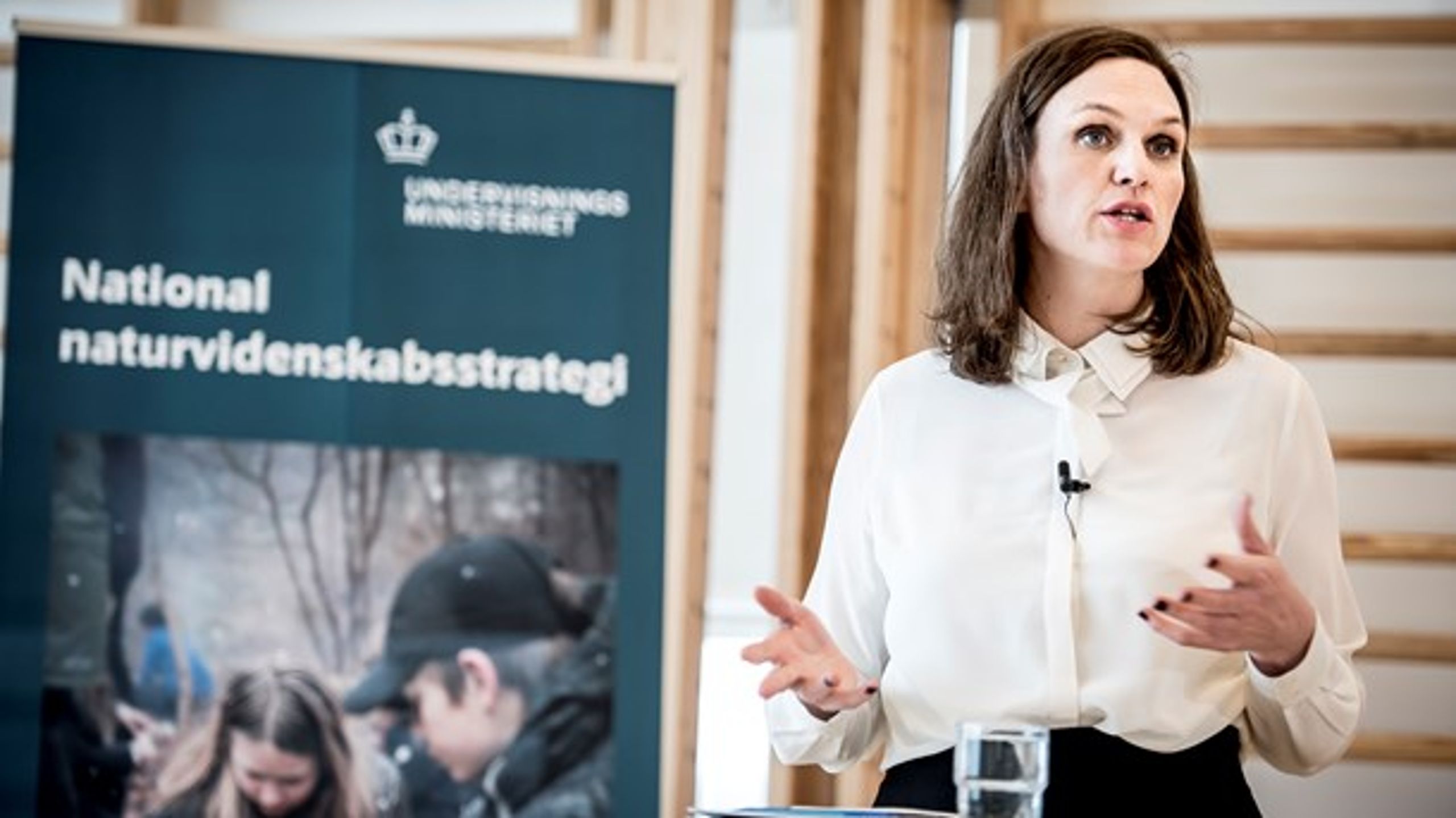 Undervisningsminister Merete Riisager vil styrke&nbsp;talentplejen.