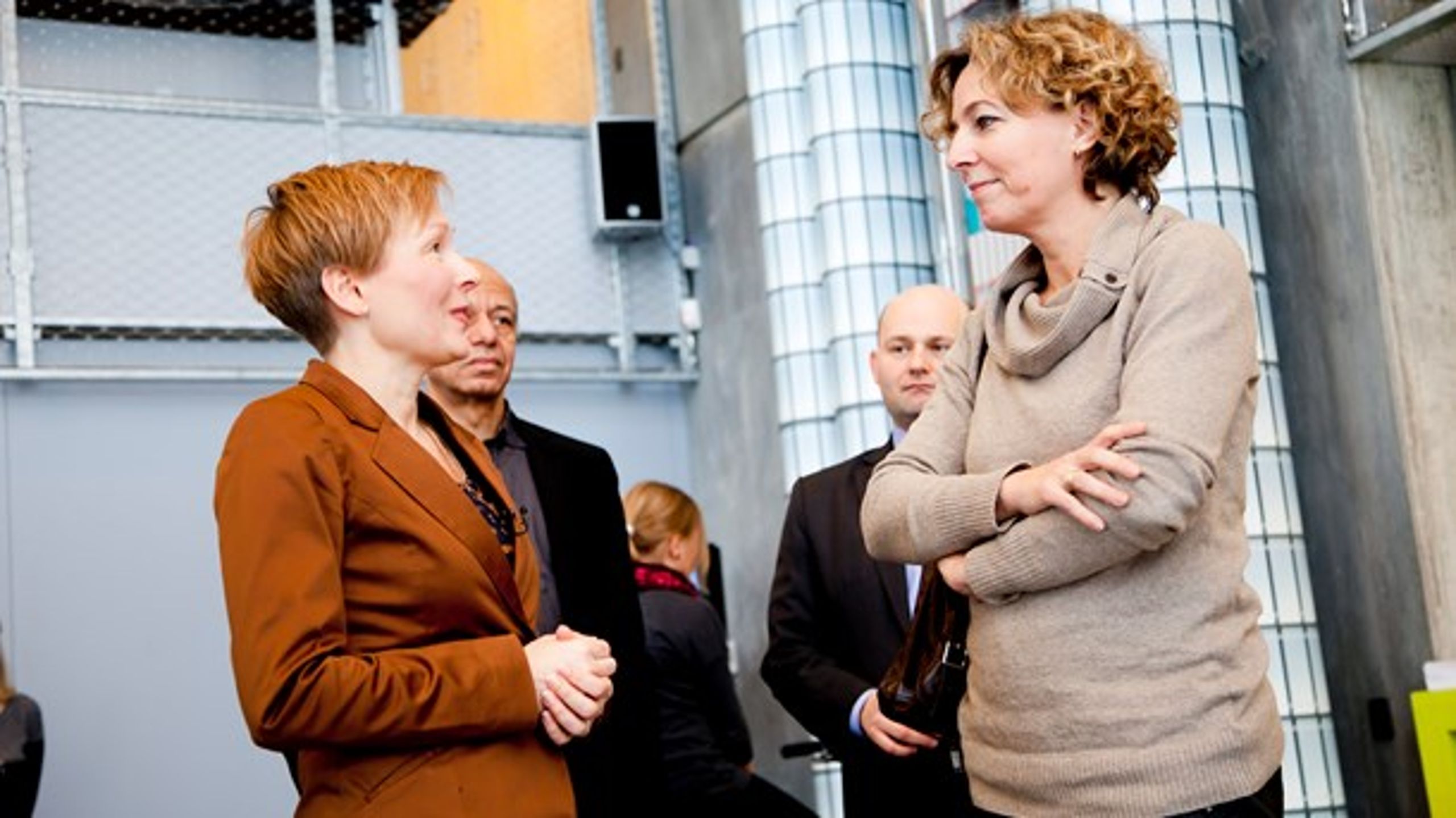 Nanna Seidelin (tv.)&nbsp;havde i 2013 besøg af daværende undervisningsminister, Christine Antorini (S).