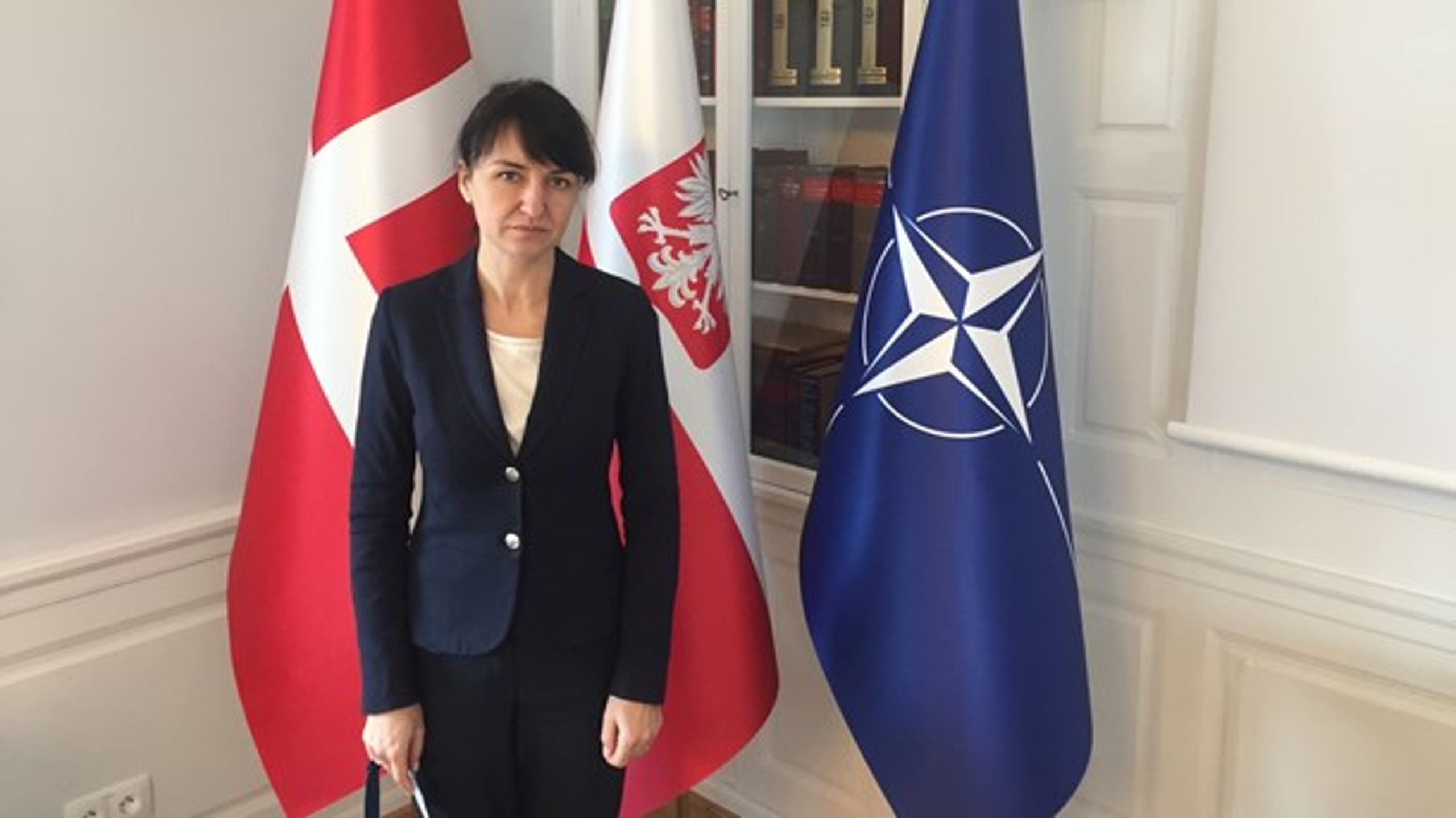 "Vi tager den fælles forpligtelse seriøst, og vi forstår budskabet fra den amerikanske administration som en opfordring til at tage Nato-forpligtelsen seriøst," siger Polens ambassadør til Danmark, Henryka Moscicka-Dendys.