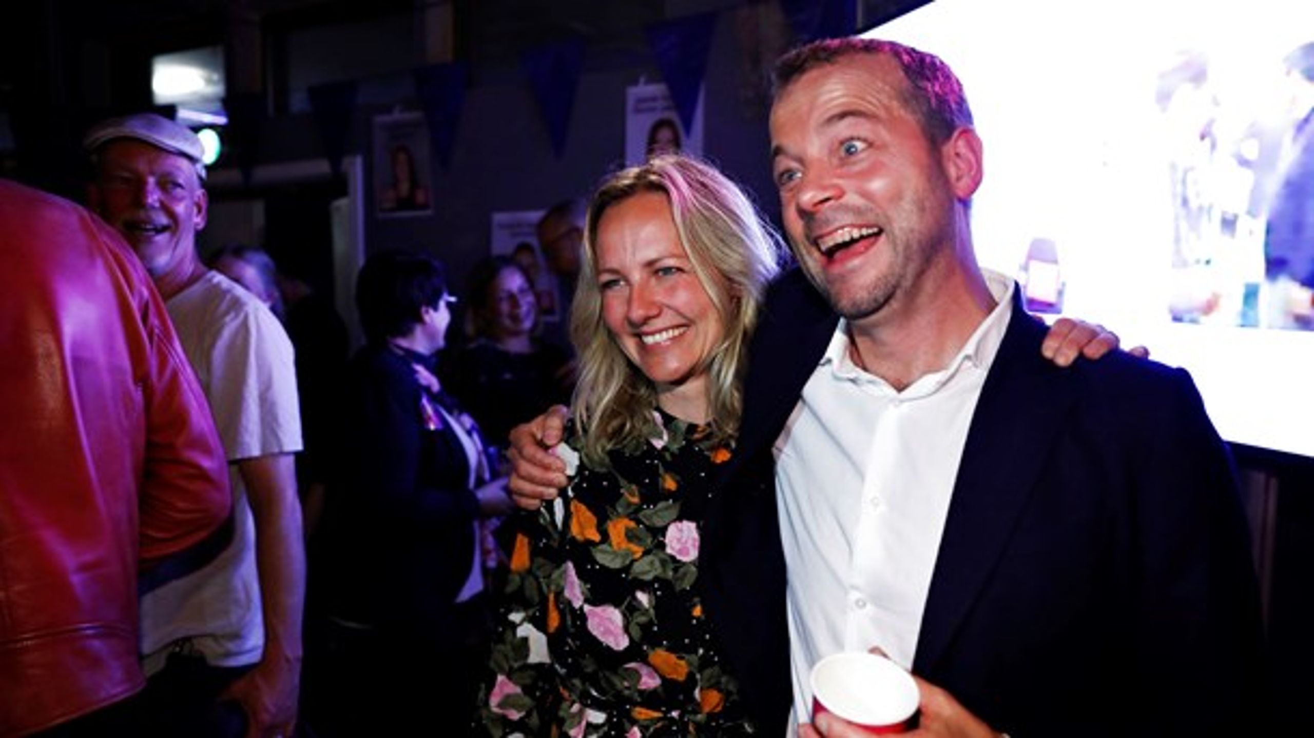 Radikale gik frem ved EP-valget i weekenden, til stor glæde for partileder Morten Østergaard og Ida Auken. Meningsmålingerne viser også betydelig fremgang til næste uges folketingsvalg.