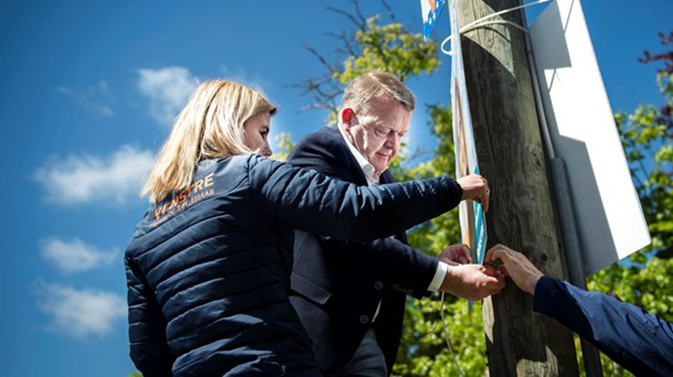 Løkke på besøg i det nordsjællandske, hvor han giver en hjælpende hånd til Anna Libak i valgkampen.