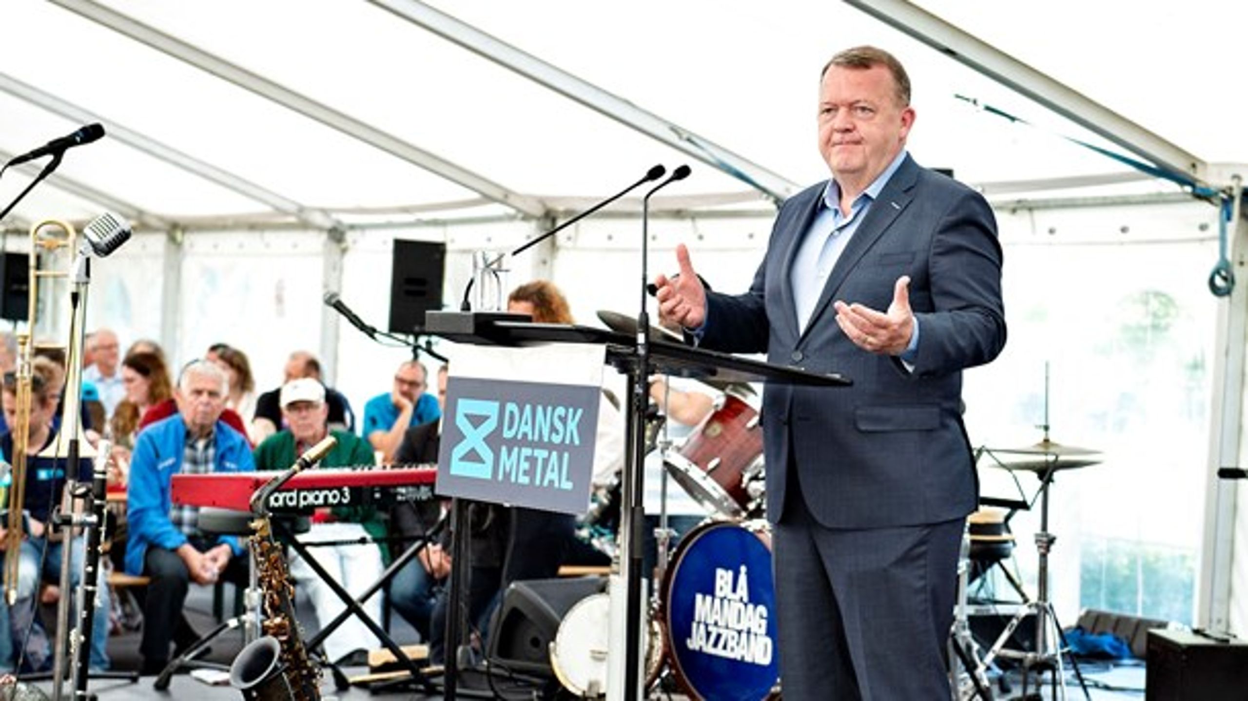 Statsminister og V-formand Lars Løkke Rasmussen holder grundlovstale i Slangerup.