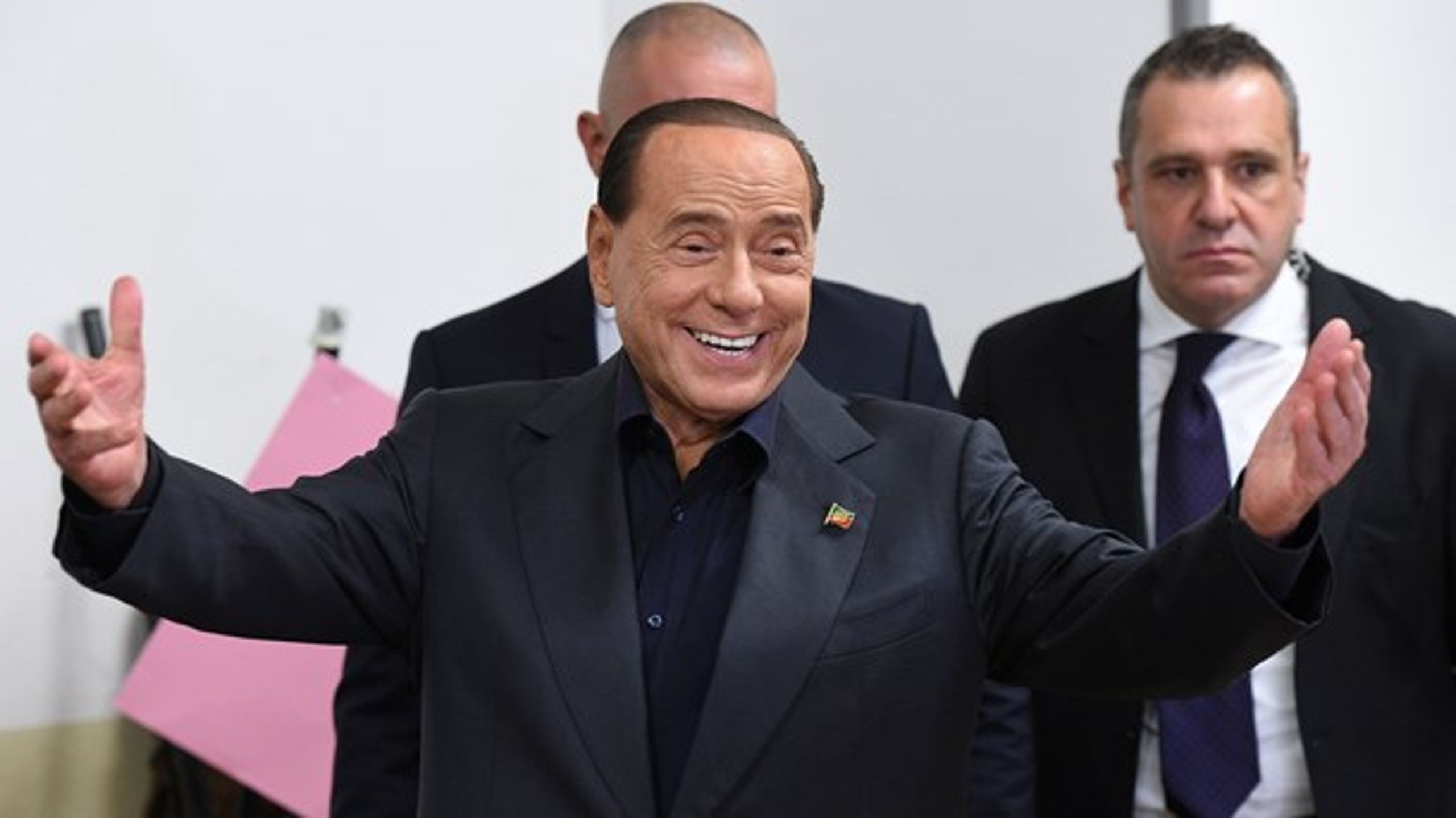 Silvio Berlusconis Forza Italia-parti fik otte procent af&nbsp;stemmerne i Italien.&nbsp;