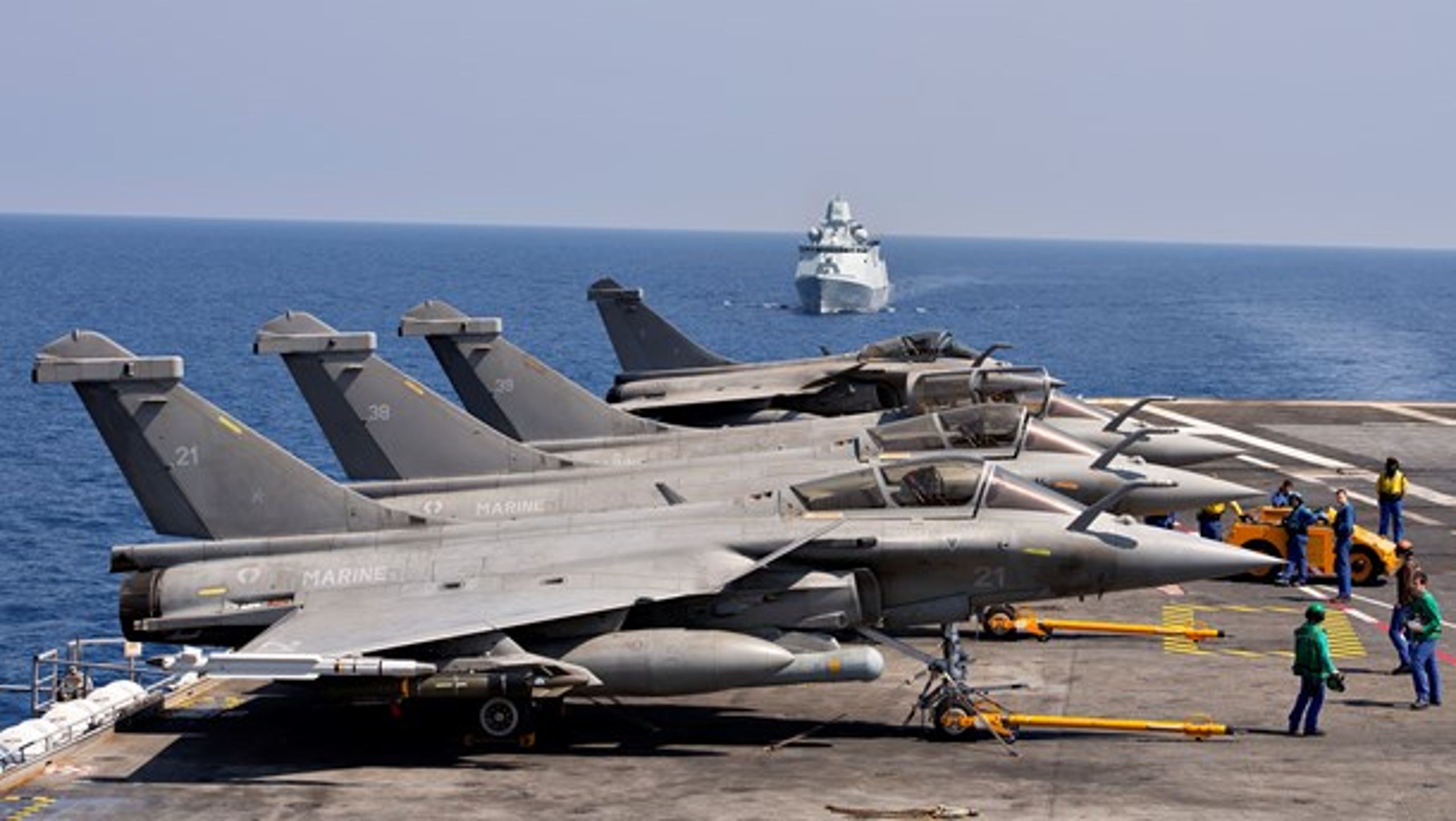 Søværnets tre fregatter er vores primære kampenheder. Men de kan ikke opnå lige så høj fart som andre Nato-fregatter.