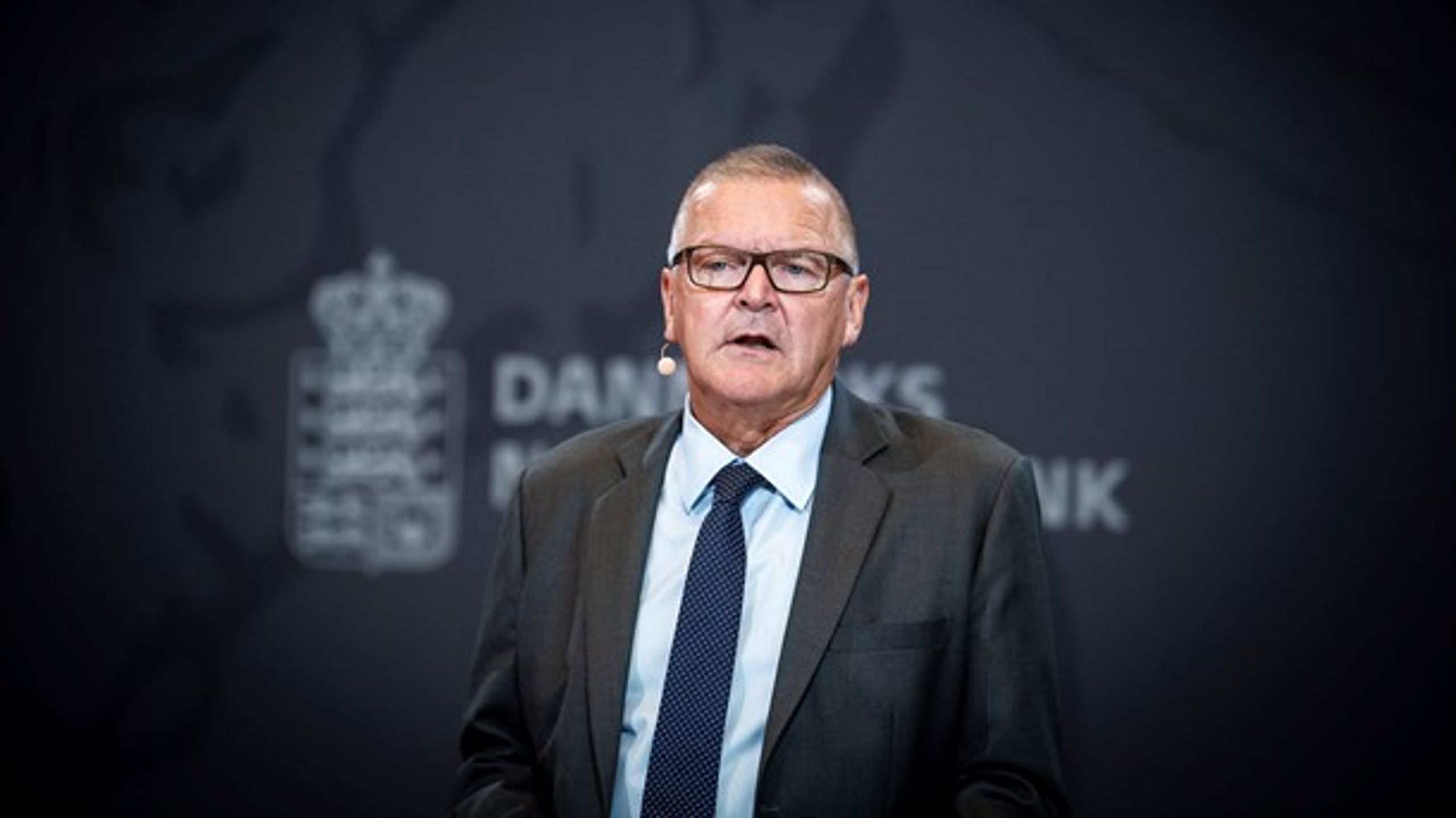 Direktør i Nationalbanken Lars Rohde præsenterer en ny prognose for dansk økonomi.