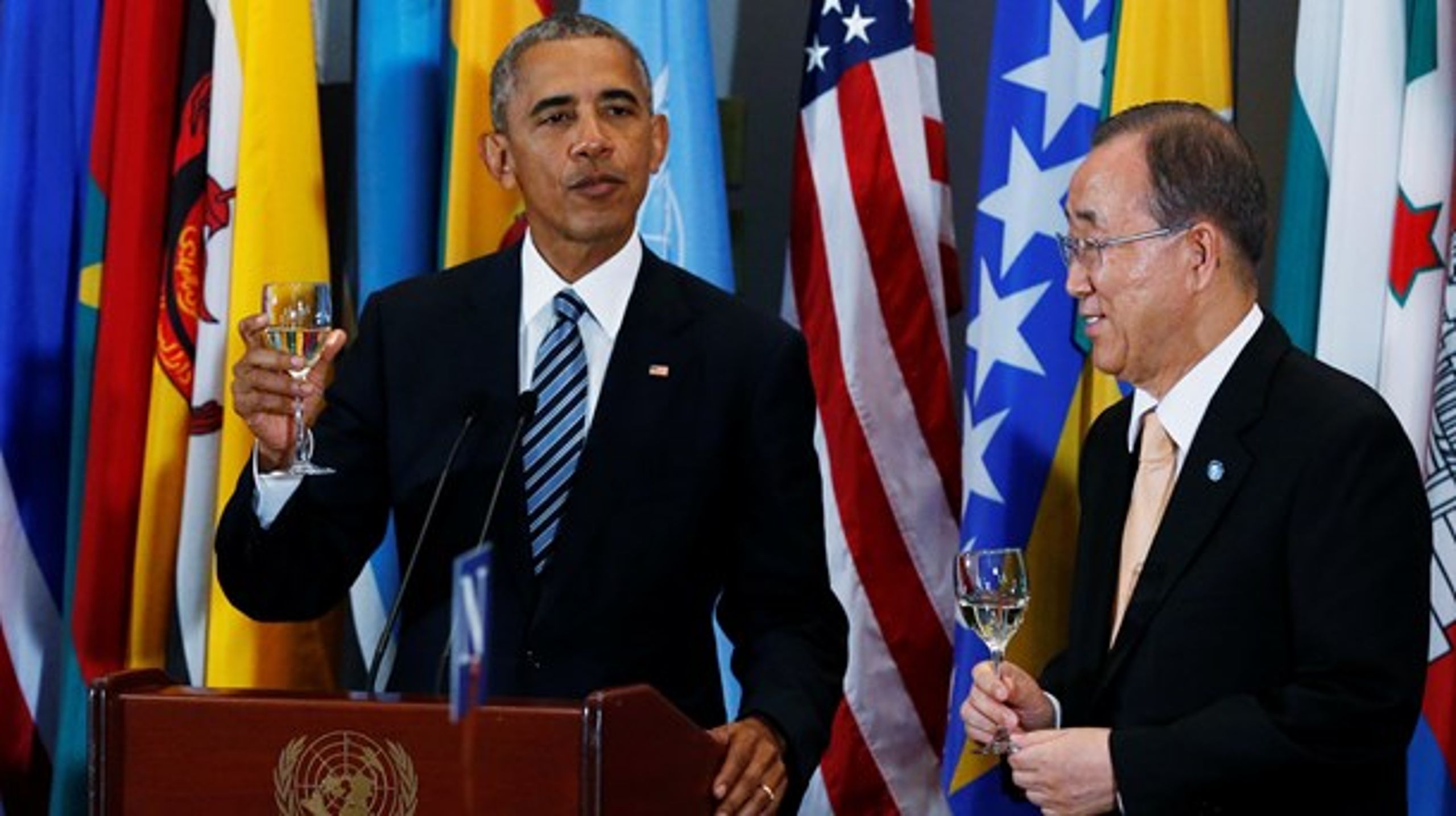 Der bliver både skålet og talt til FN's generalforsamling. Men blandt andre præsident Obama har brugt den årlige lejlighed til at sætte store diplomatiske projekter i søen.