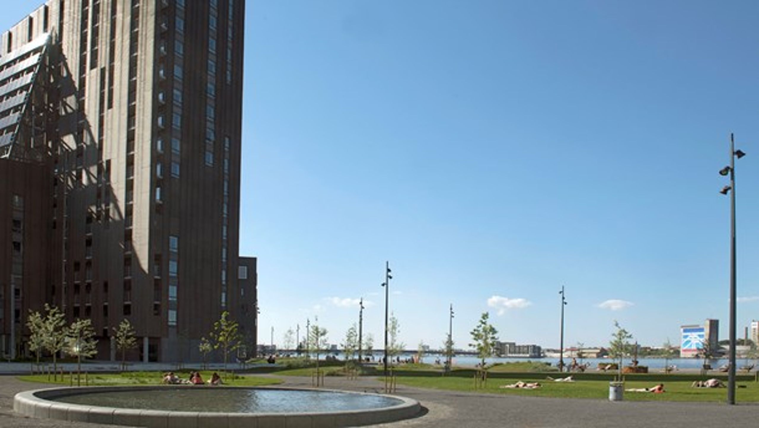 På havnefronten i Aalborg er der blandt andet ungdomsboliger.