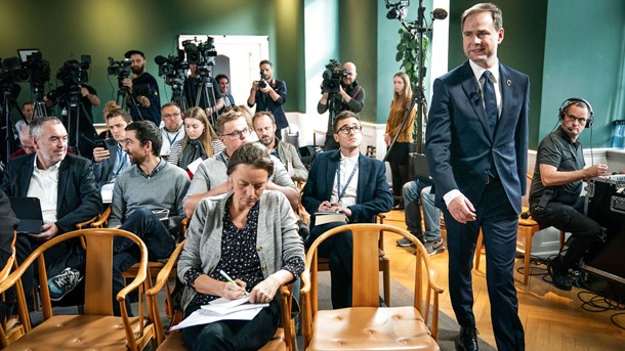 Finansminister Nicolai Wammen (S) præsenterede onsdag regeringens forslag til næste års finanslov.