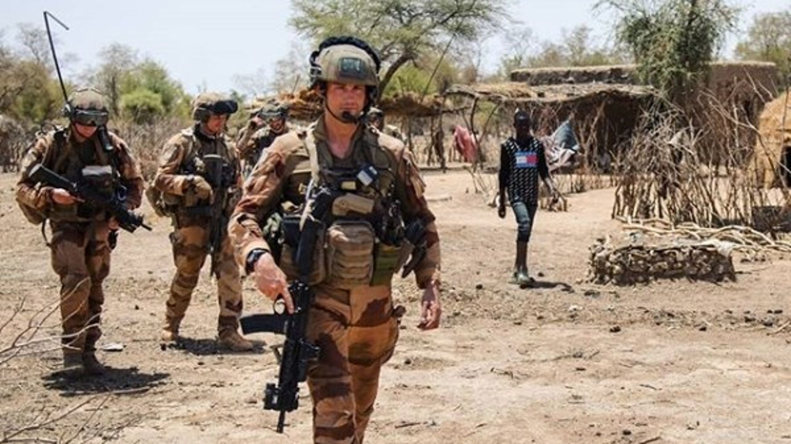Franske soldater på patrulje i Mali.