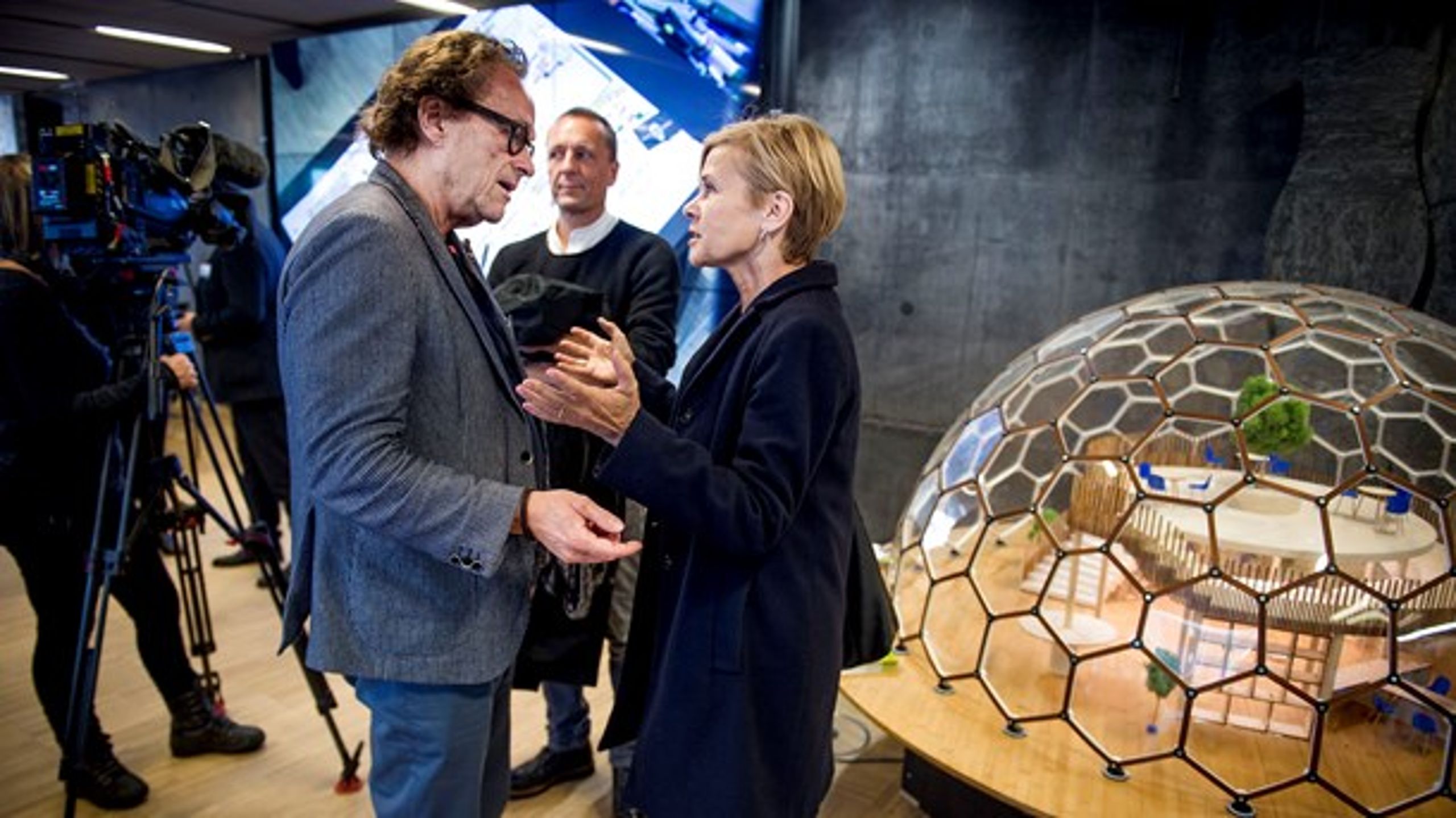 Christian Have (tv.) sammen med tidligere kulturminister Mette Bock fra Liberal Alliance.