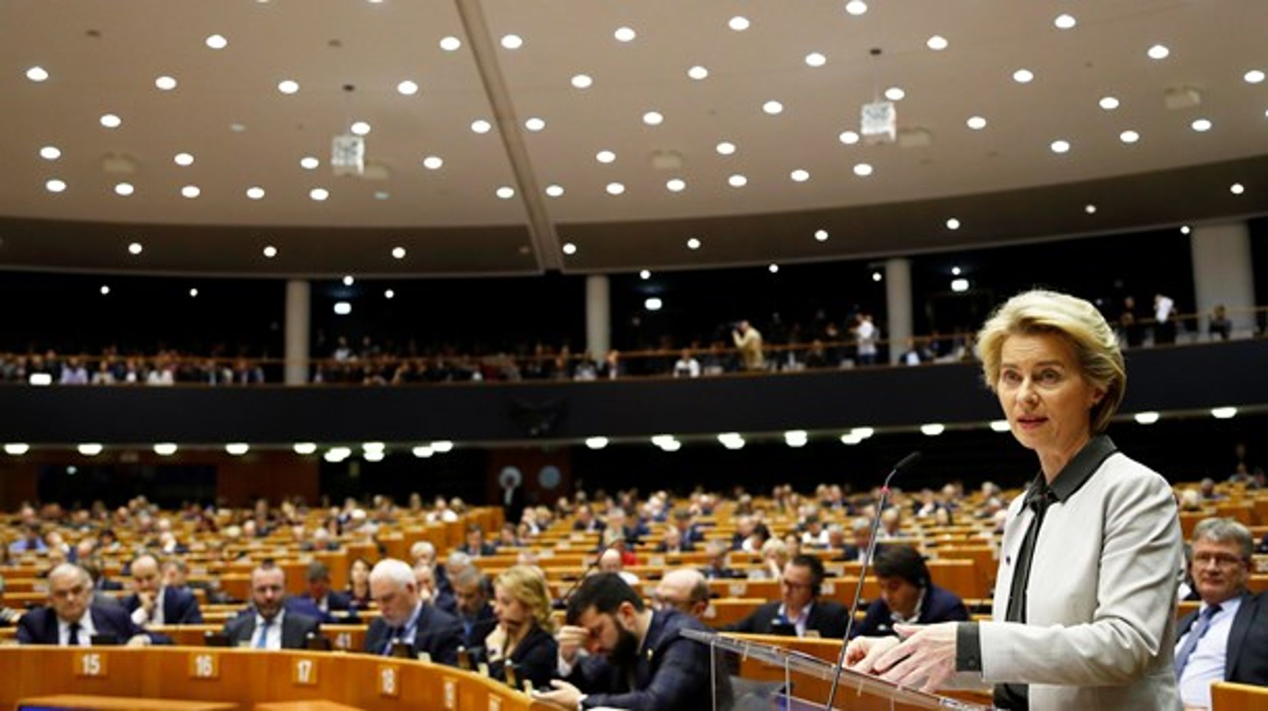 Kommissionsformand Ursula von der Leyen kaldte den grønne aftale for EU's månemission.