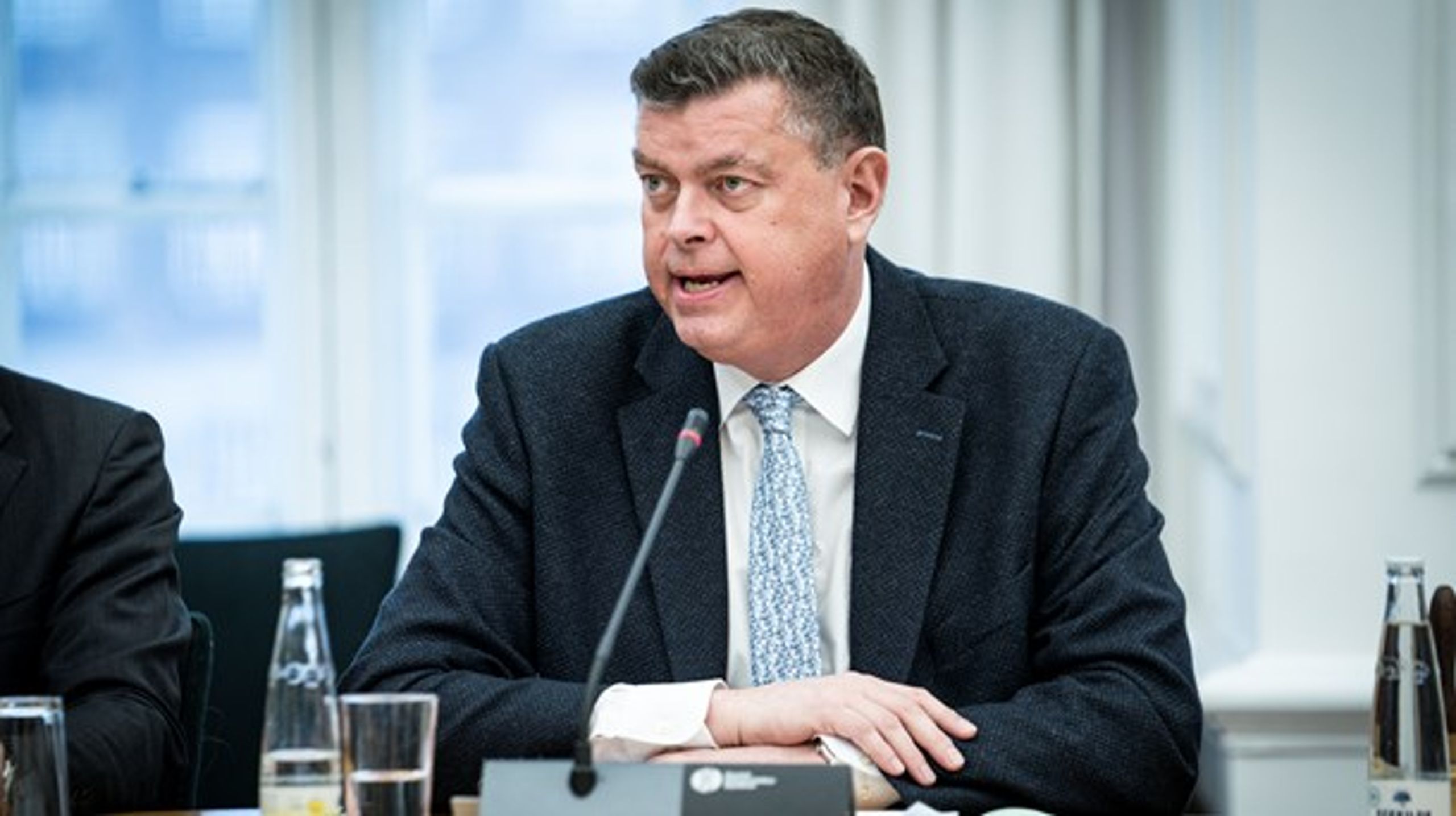 Mogens Jensen (S) under samråd i Miljø- og Fødevareudvalget.