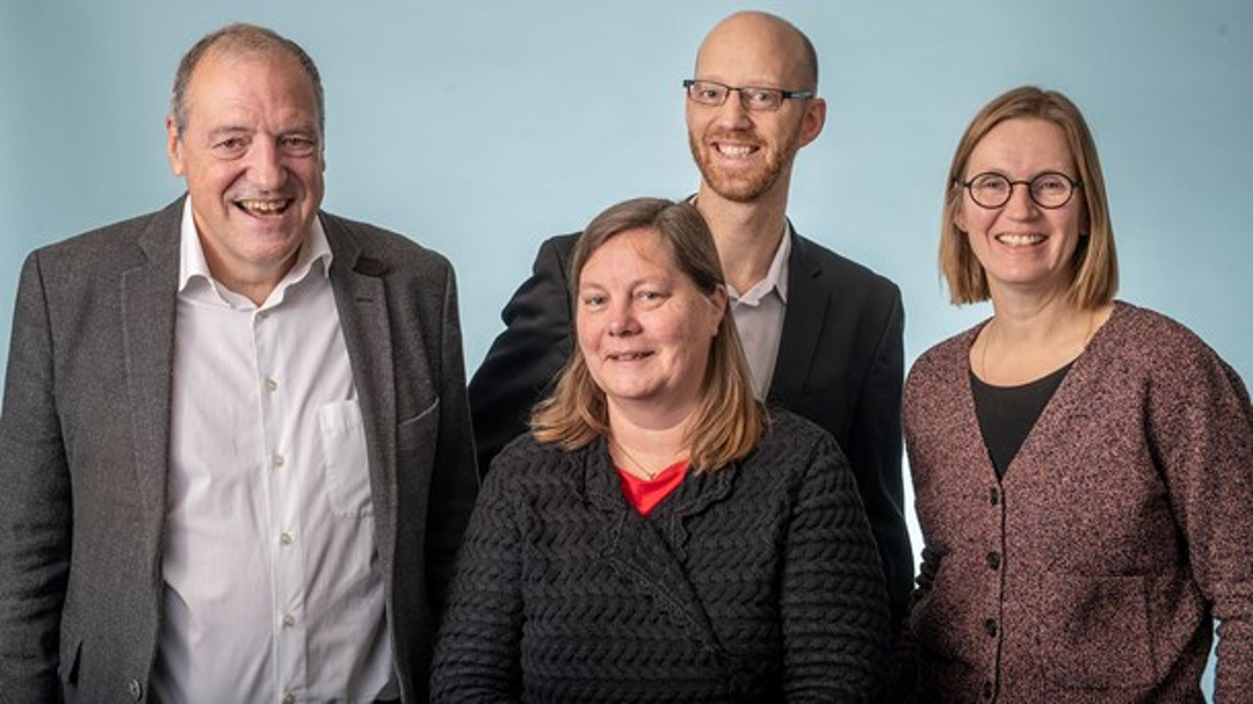 Udsendelsens deltagere. Fra Venstre: Torben Mogensen, Lisbeth Lintz, Ole Toft, Sidsel Vinge.&nbsp;
