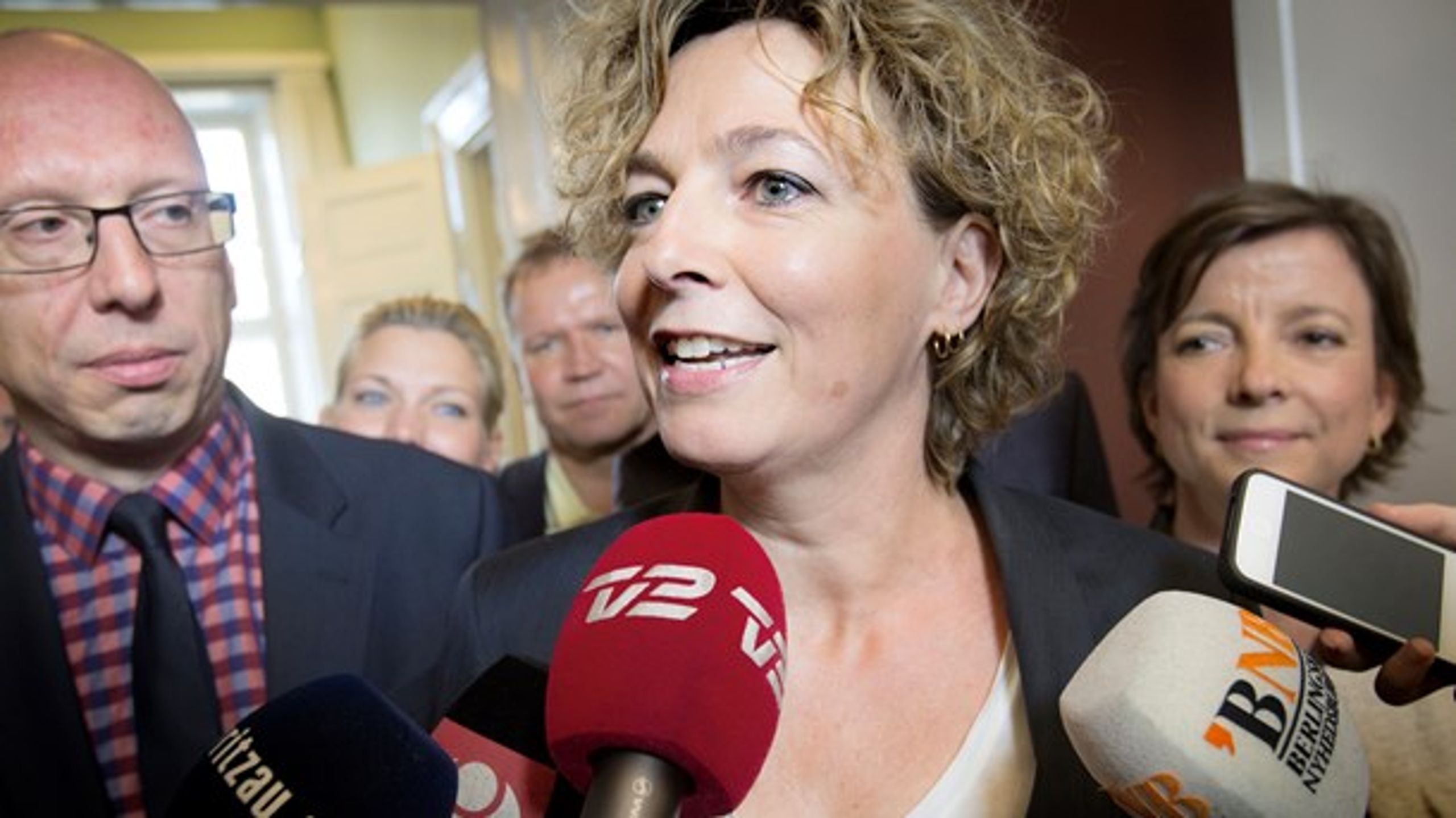 Daværende undervisningsminister Christine Antorini (S), da&nbsp;skolereformen blev forhandlet på plads mellem SSFR-regeringen, DF og Venstre.
