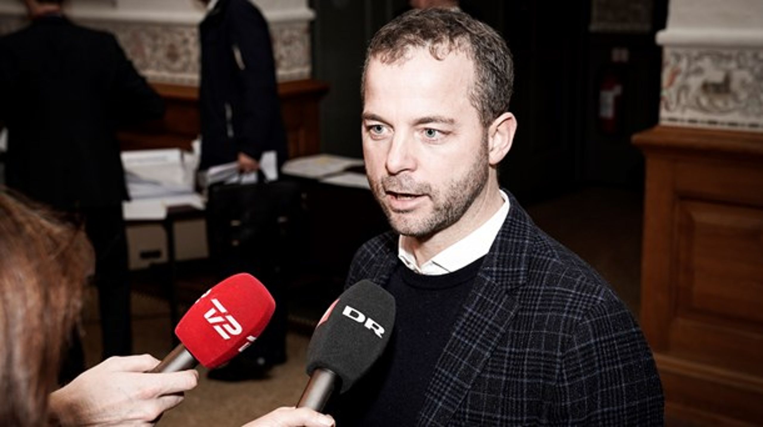 Den radikale leder Morten Østergaard er ikke udpræget venlig i sin bedømmelse af den socialdemokratiske regering.<br>