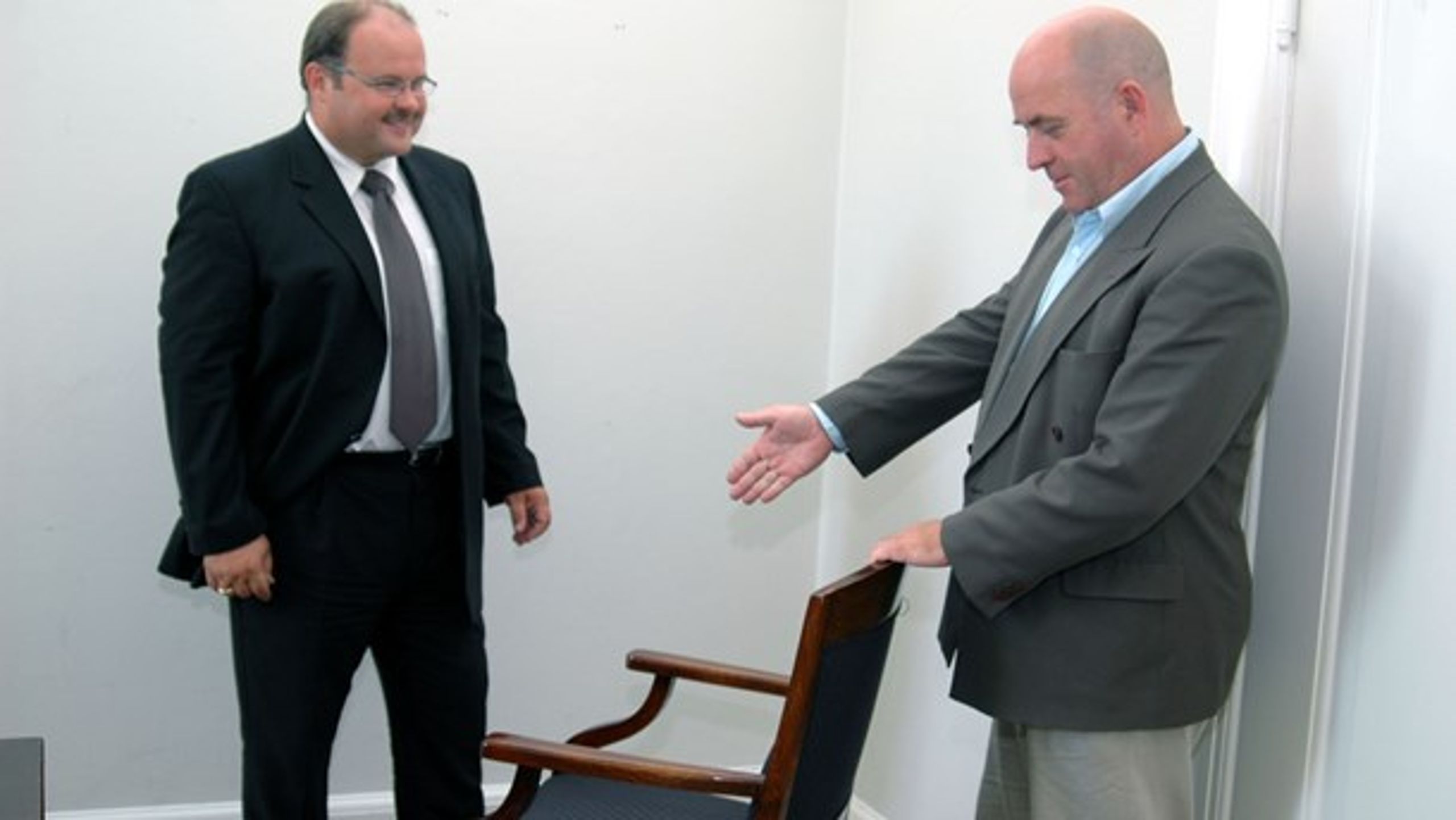 –&nbsp;Værsgo, stolen er din, sagde den ene Søren til den anden i 2005.