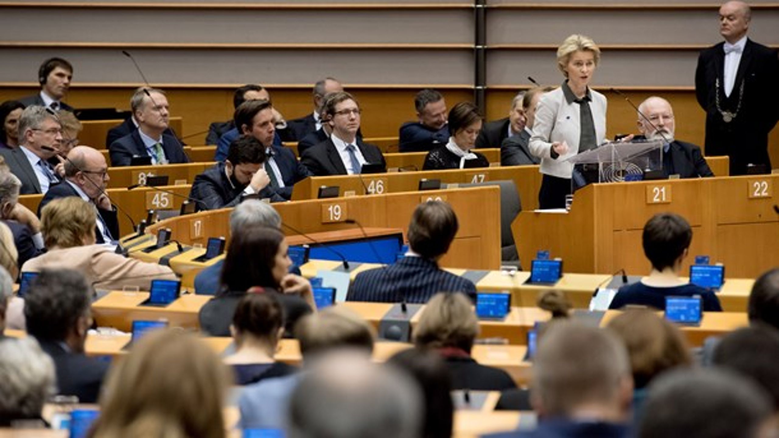 EU-Kommissionsformand&nbsp;Ursula von der Leyen&nbsp;fremlagde EU-Kommissionens udkast til klimaloven, der udstikker retningen for EU’s vej mod klimaneutralitet i 2050.