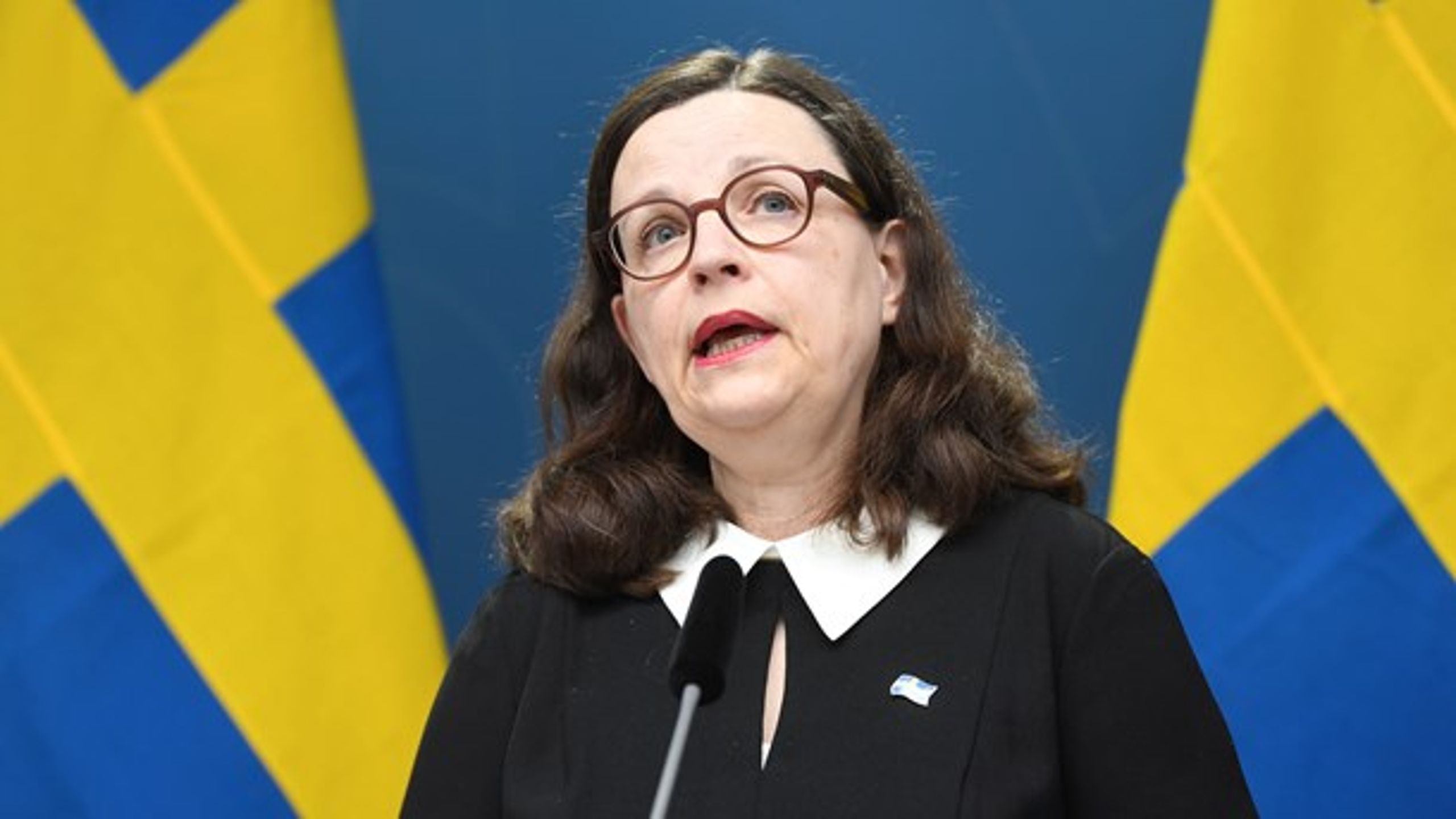 Sveriges undervisningsminister, Anna Ekström (S), forklarede fredag, hvorfor regeringen holder landets skoler åbne.