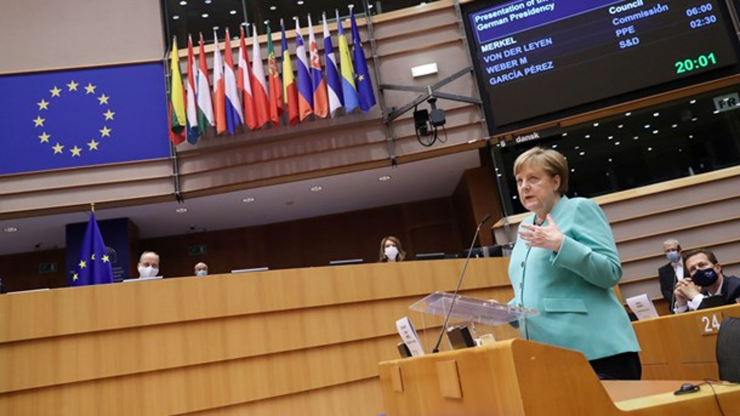 Formandskabet i EU's ministerråd overgik 1. juli til Tyskland og landets kansler, Angela Merkel.