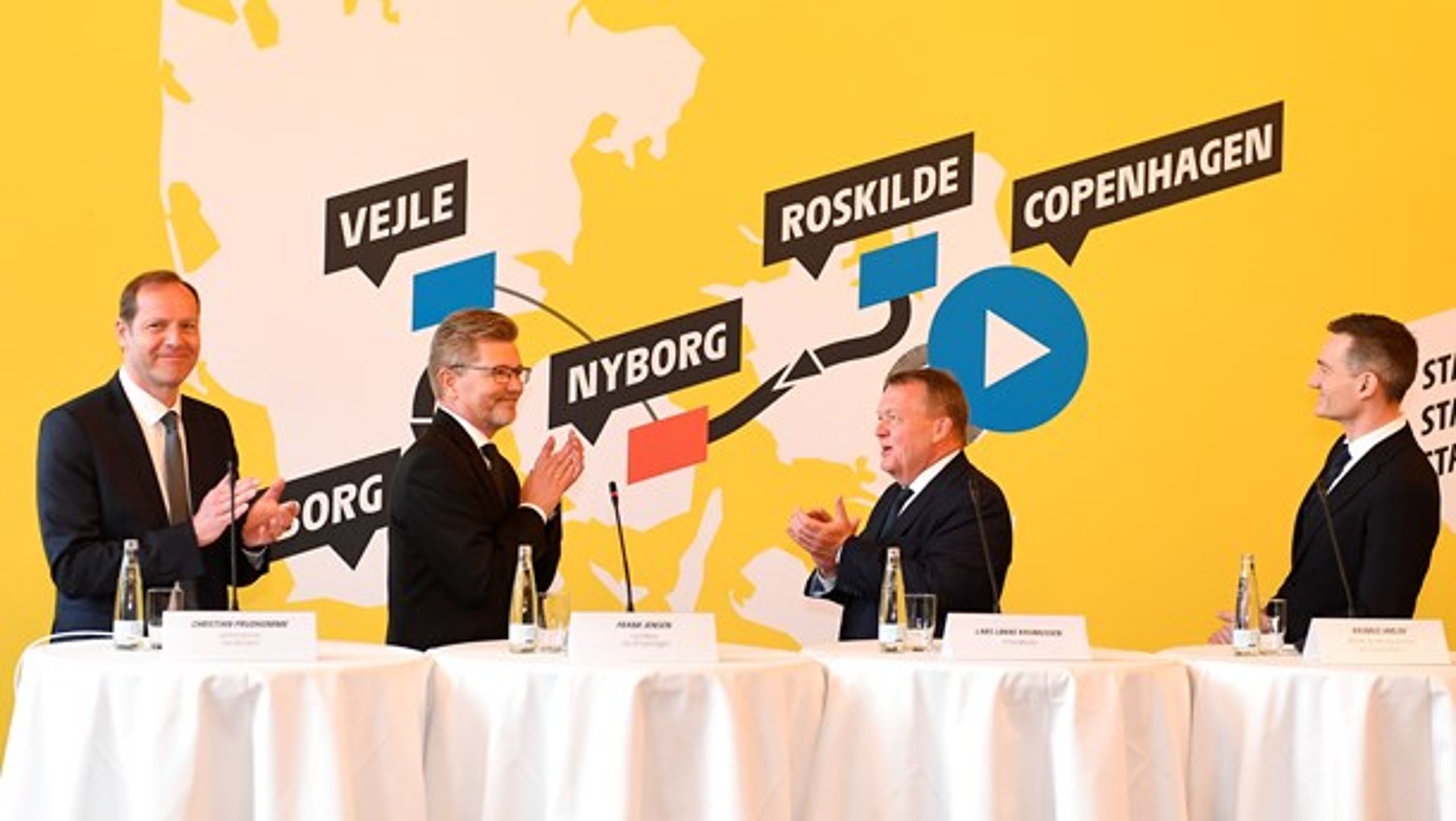 Københavns overborgmester, Frank Jensen (S), siger, at det ikke kommer på tale, at Tour De France ikke kommer til Danmark.