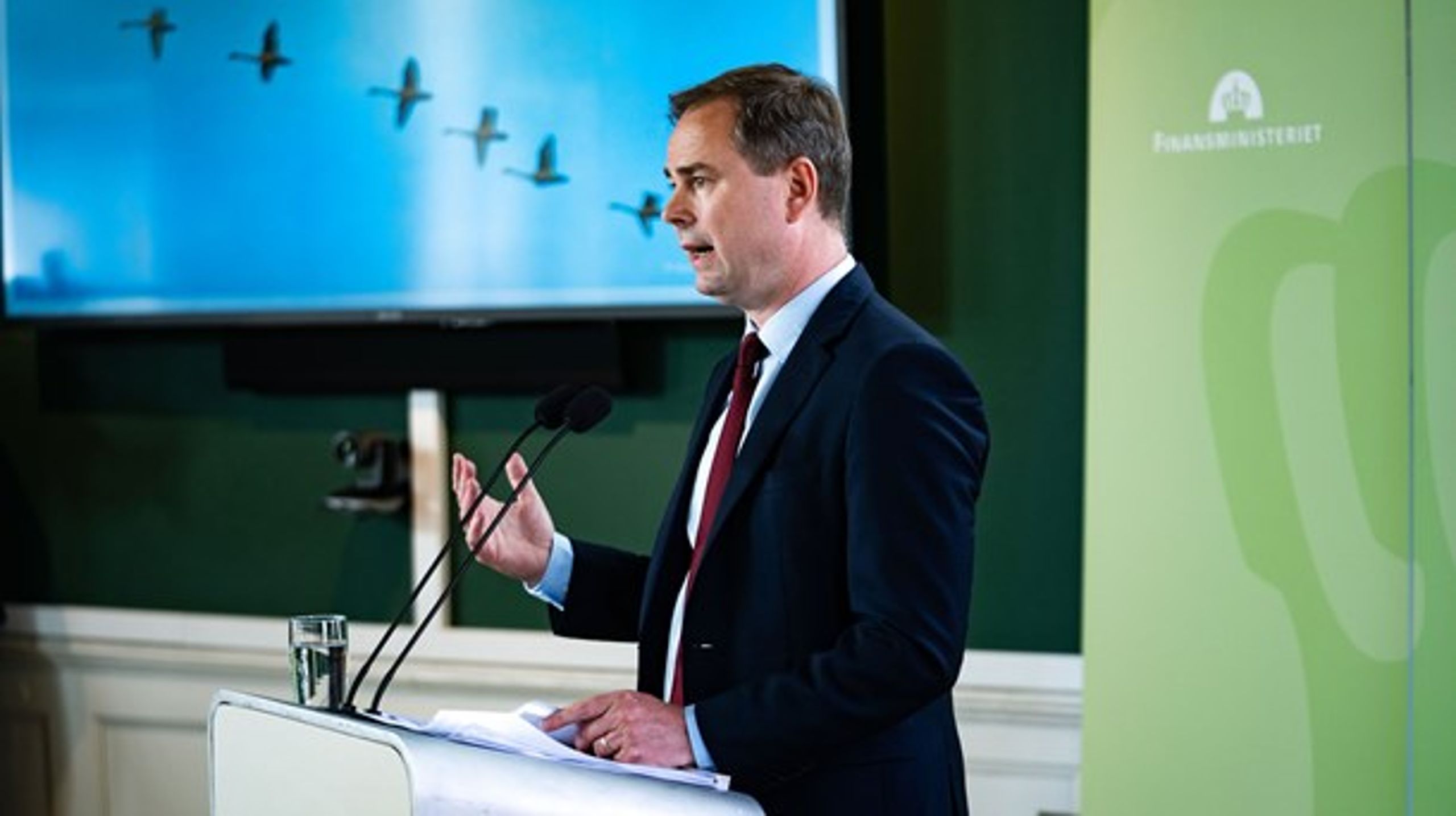 Finansminister Nicolai Wammen præsenterer regeringens udspil til en finanslov for 2021.