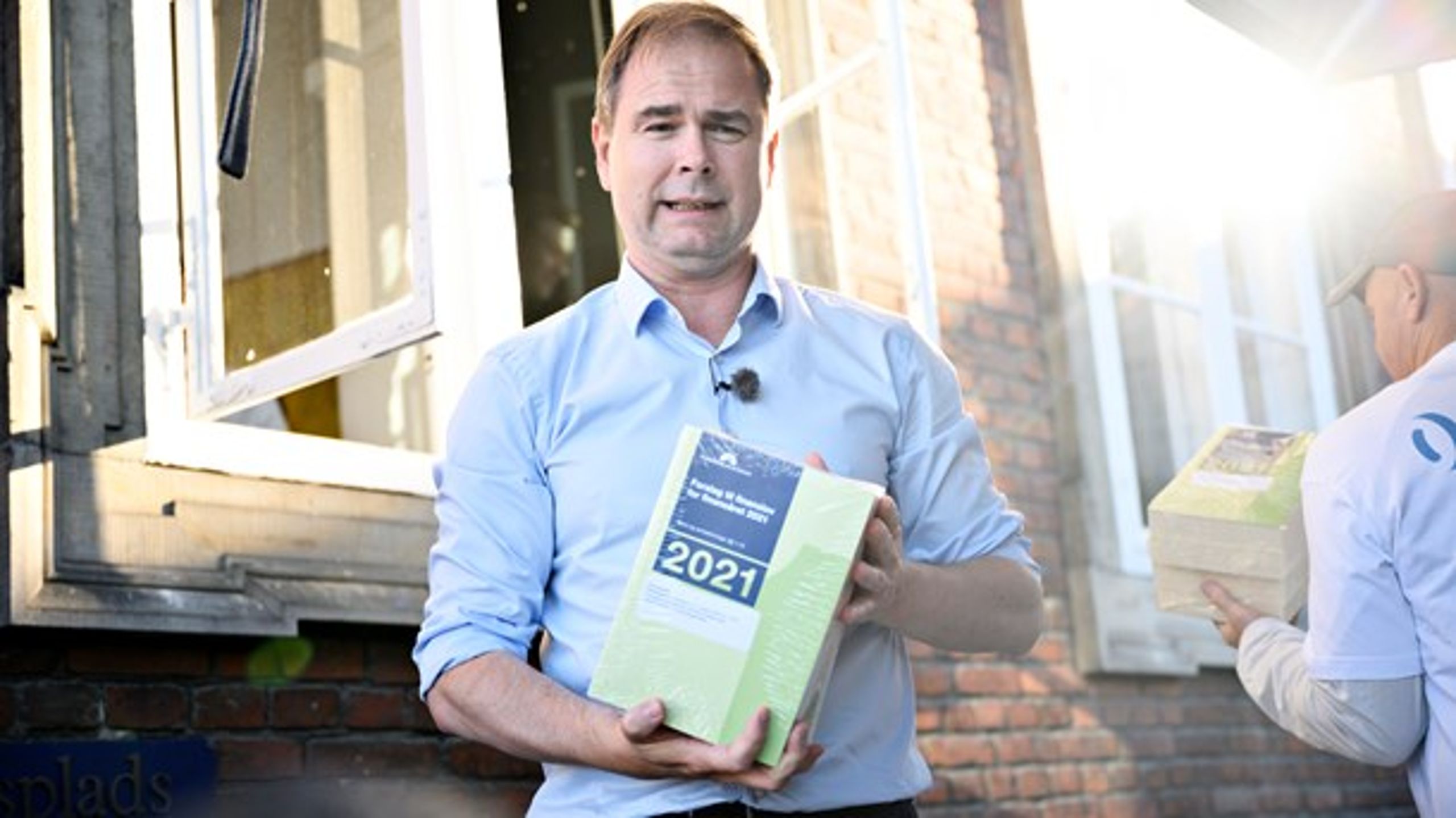 Finansminister Nicolai Wammen (S) med regeringens finanslovsudspil.