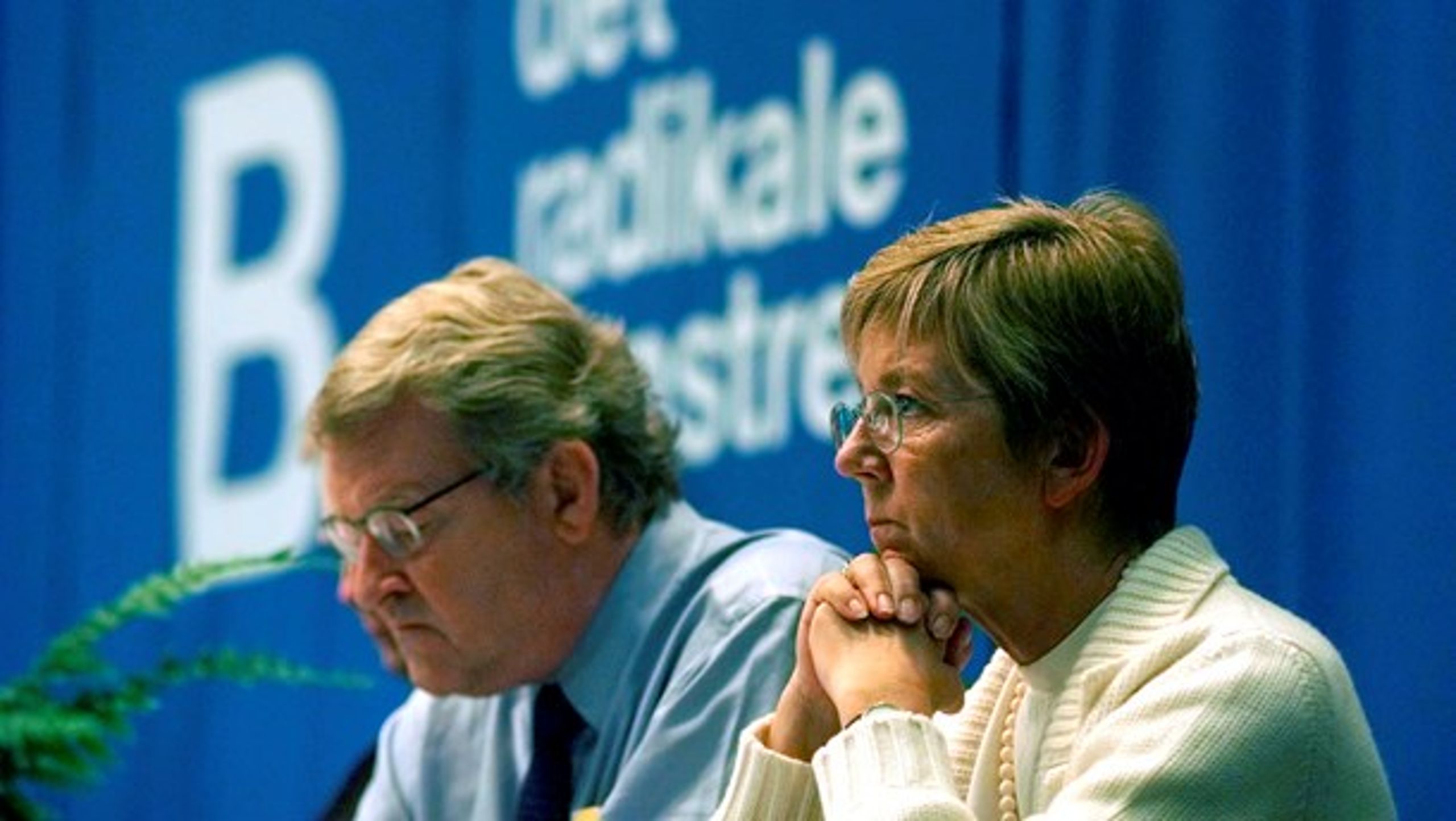 De tidligere radikale ledere Niels Helveg Petersen og Marianne Jelved fra dengang, hvor "Radikale enten regerede eller var i regering".&nbsp;