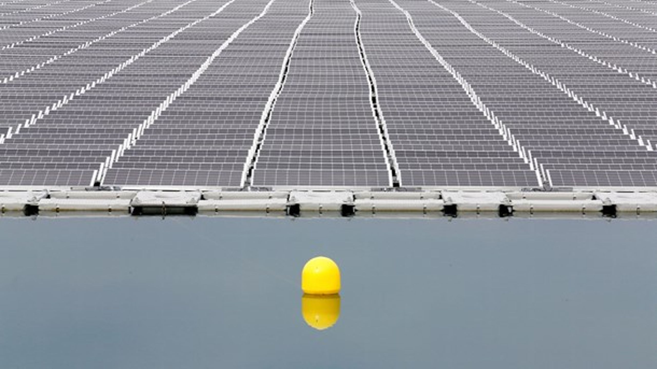 Europas største flydende solcellepark,&nbsp;O'MEGA1, blev indviet i Sydfrankrig i 2019.
