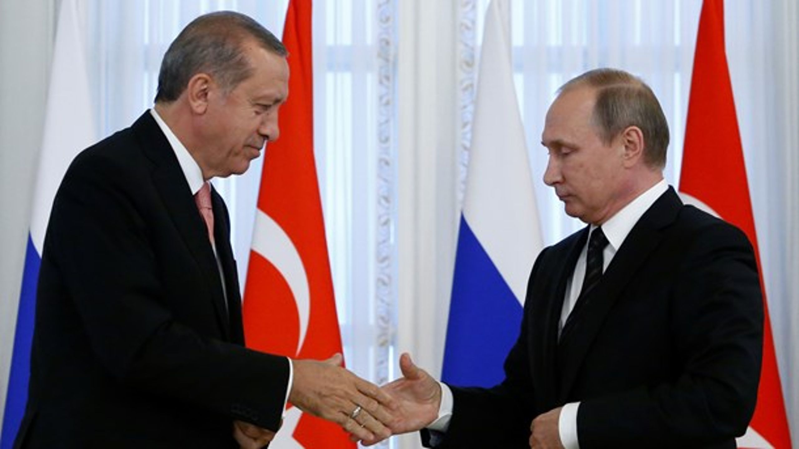 Den første, der ønskede Erdogan tillykke efter nedkæmpelsen af kupforsøget i 2016, var præsident Putin, skriver&nbsp;Erik Boel&nbsp;.&nbsp;