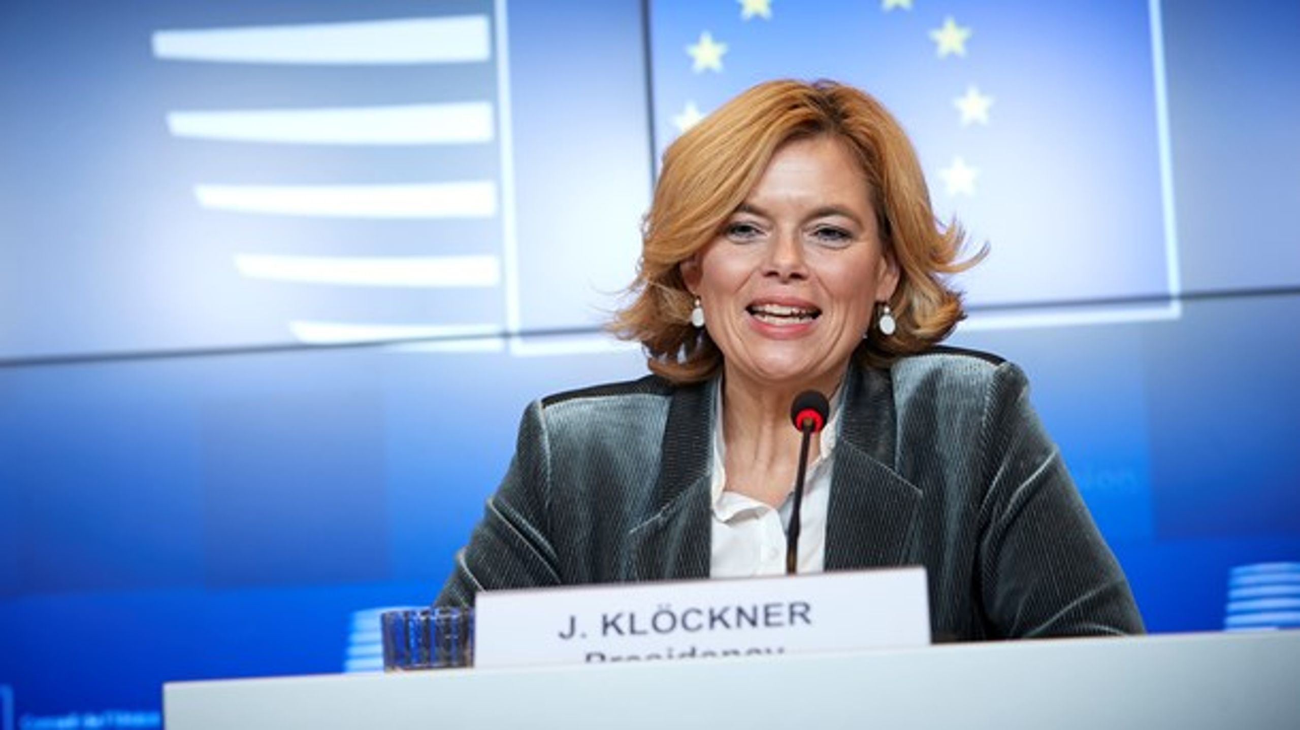 Den tyske landbrugskommissær Julia&nbsp;<span>Klöckner kaldte aftalen om landbrugsreformen mellem EU's ministre for en milepæl for europæisk landbrug.<br></span>