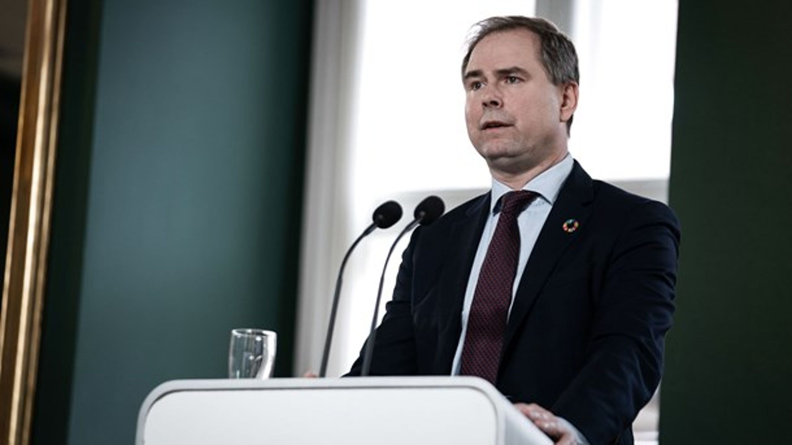 Finansminister Nicolai Wammen præsenterer regeringens nye strategi for mere grønne indkøb.