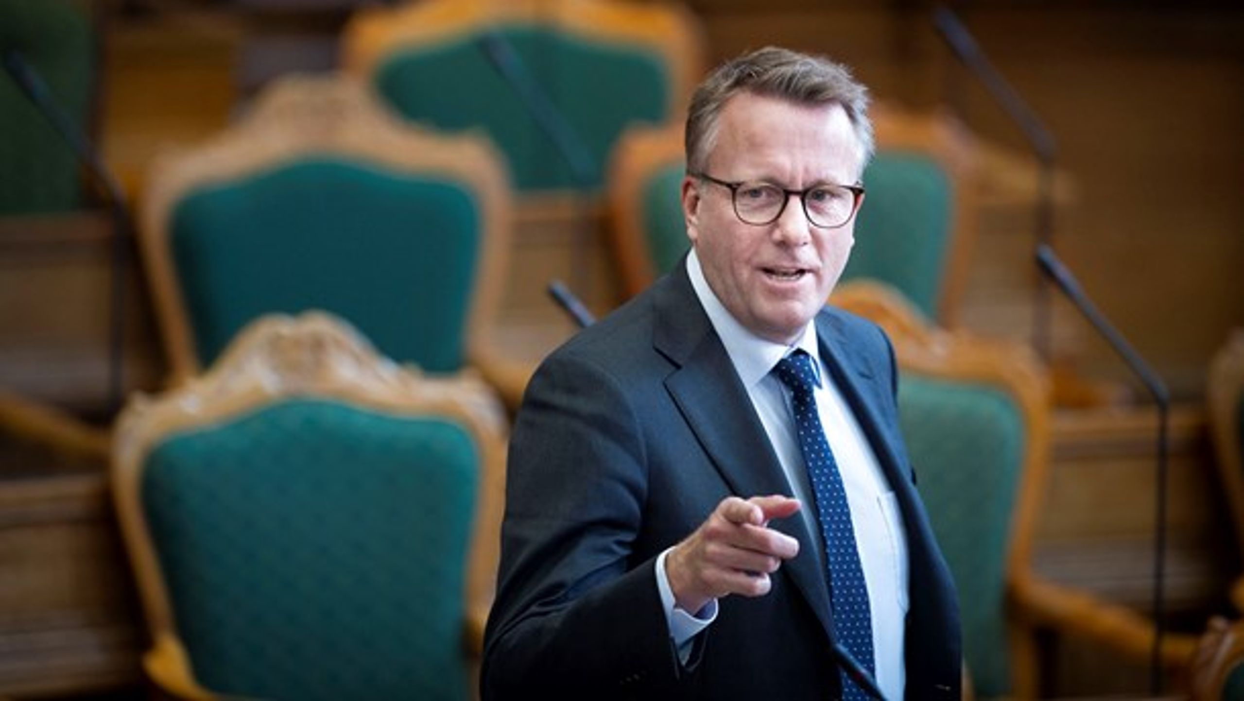 Skatteminister Morten Bødskov (S) fremlægger mandag regeringens udspil til en grøn skattereform sammen med klimaminister Dan Jørgensen (S).&nbsp;