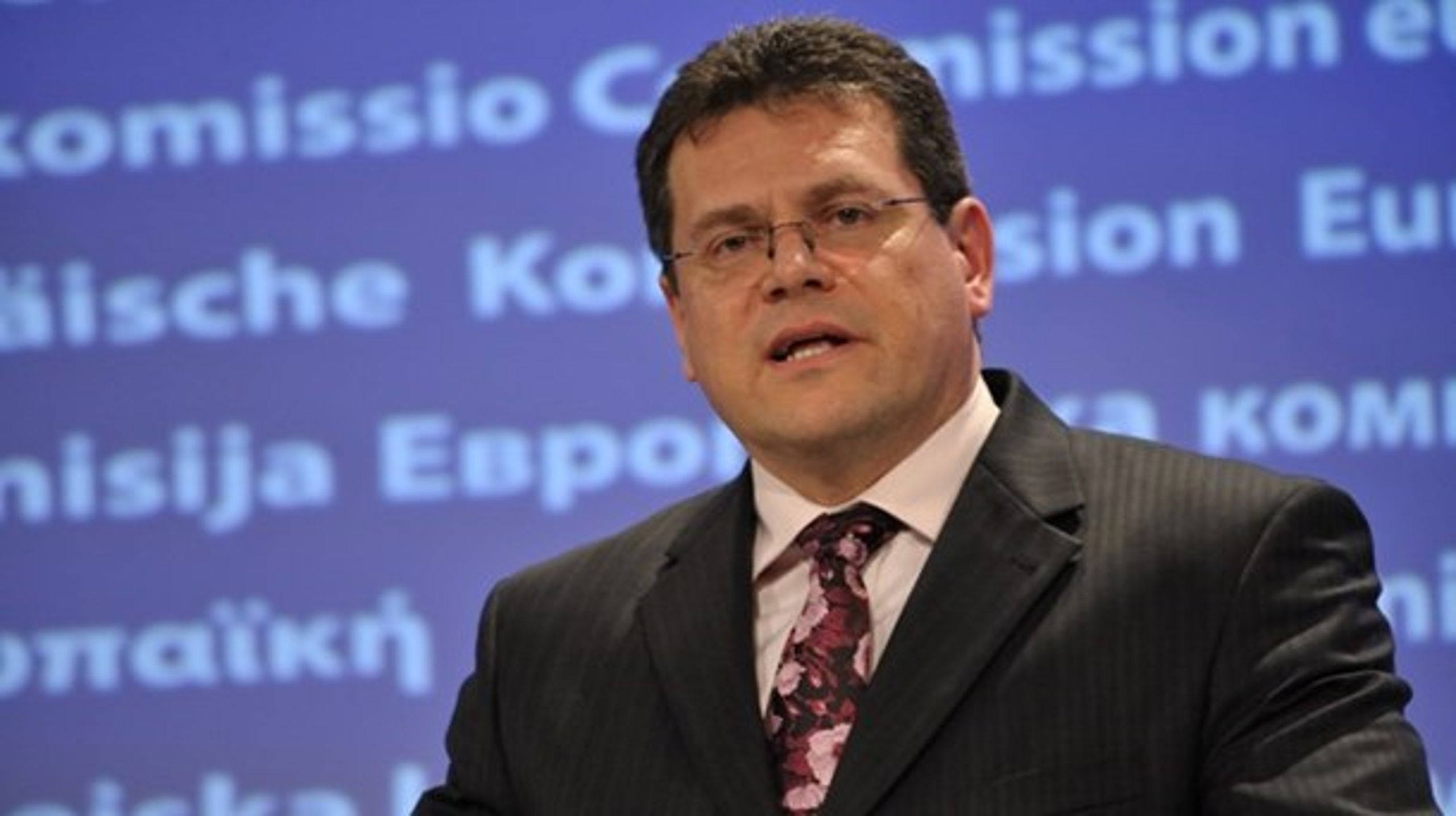 EU's vicekommissionsformand Maroš Šefčovič.