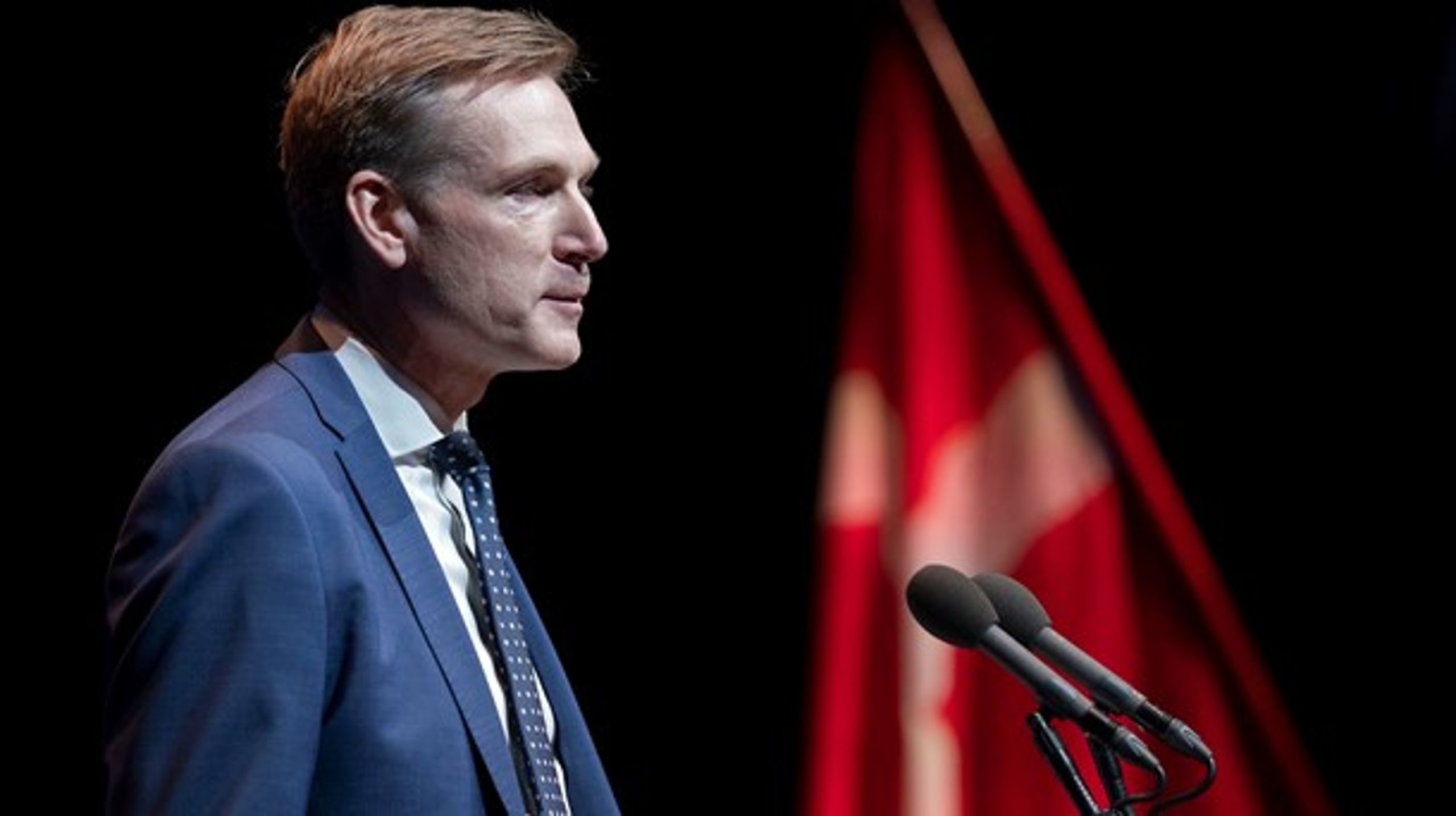 Fra scenen i Odense giver DF-formand Kristian Thulesen Dahl sit bud på otte punkter, der skal kendetegne partiet i de kommende år.