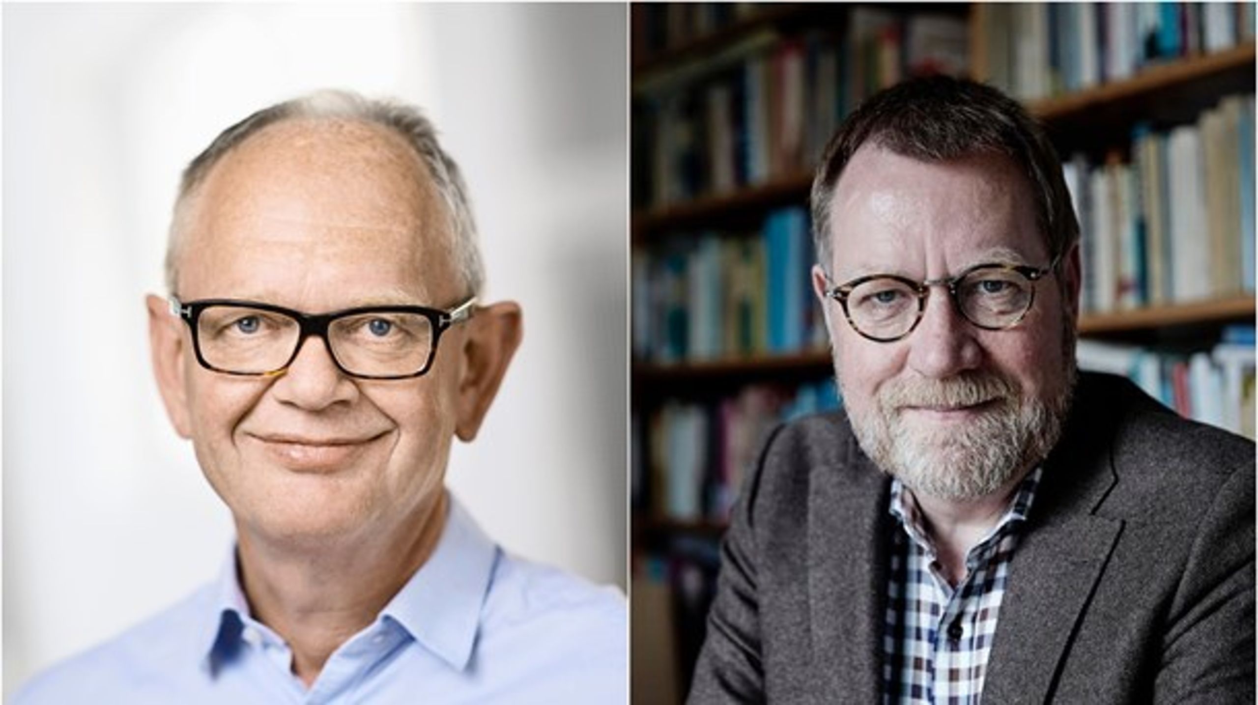 Benny Andersen (venstre) og Knud Aarup glæder sig over, at dagtilbuddene nu får mere velfærd for pengene. Socialområdet skal have en lignende løsning, skriver de.