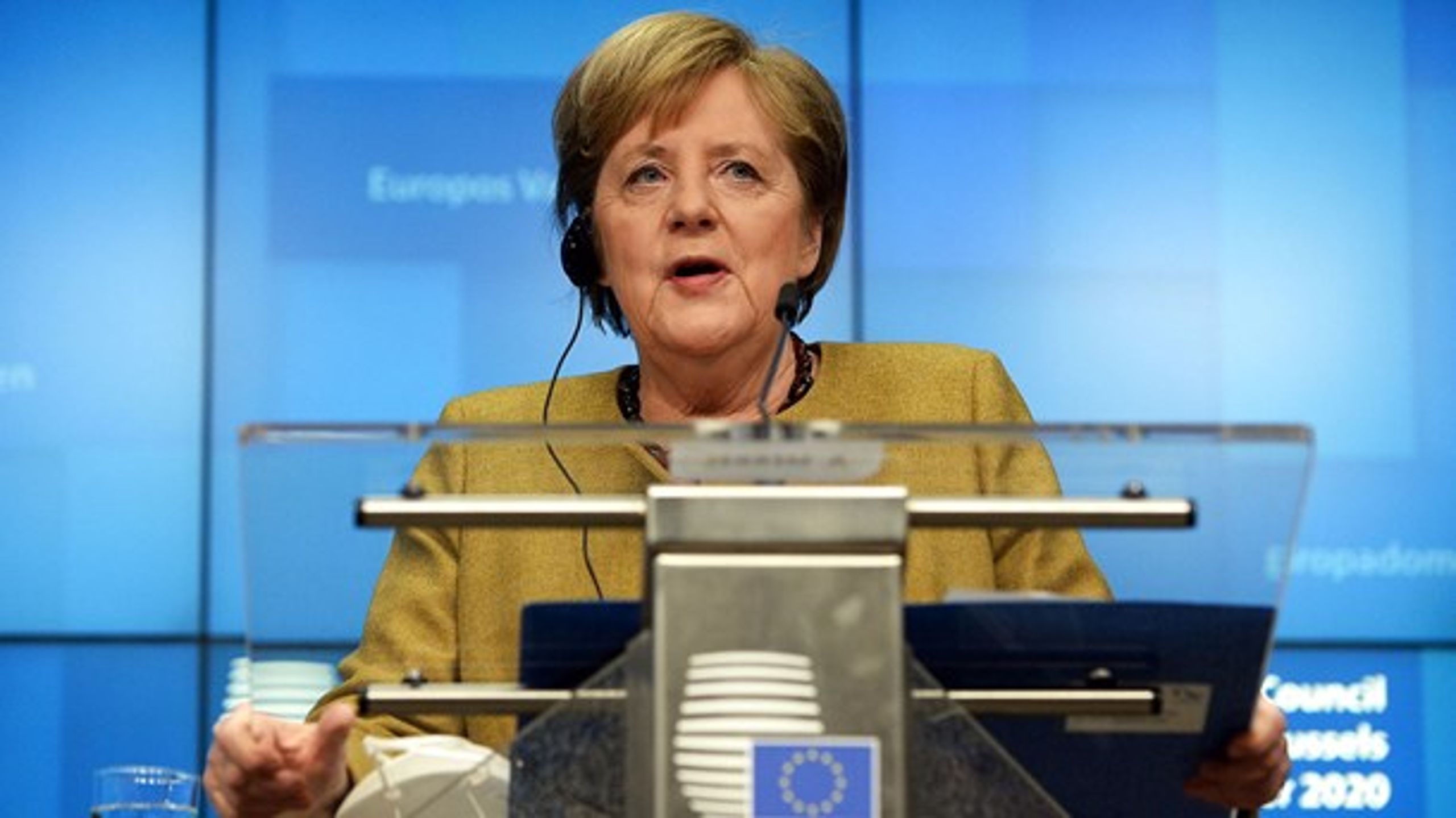 Den tyske kansler, Angela Merkel, var lettet efter EU-topmødet.&nbsp;