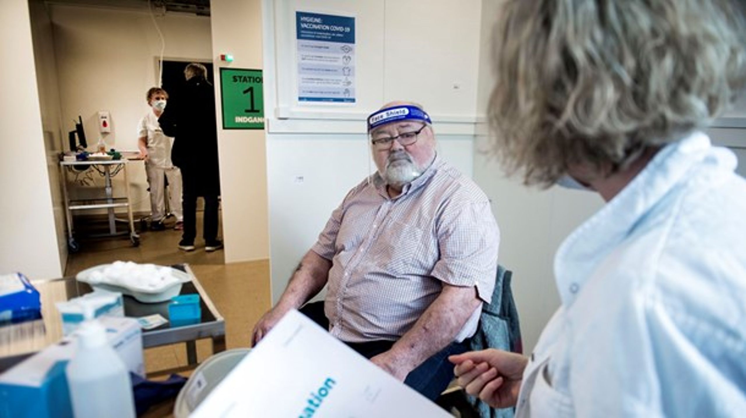 Statsministeren beder det private om hjælp til at vaccinere danskerne. (Foto:Tim Kildeborg Jensen/Ritzau Scanpix)<br>
