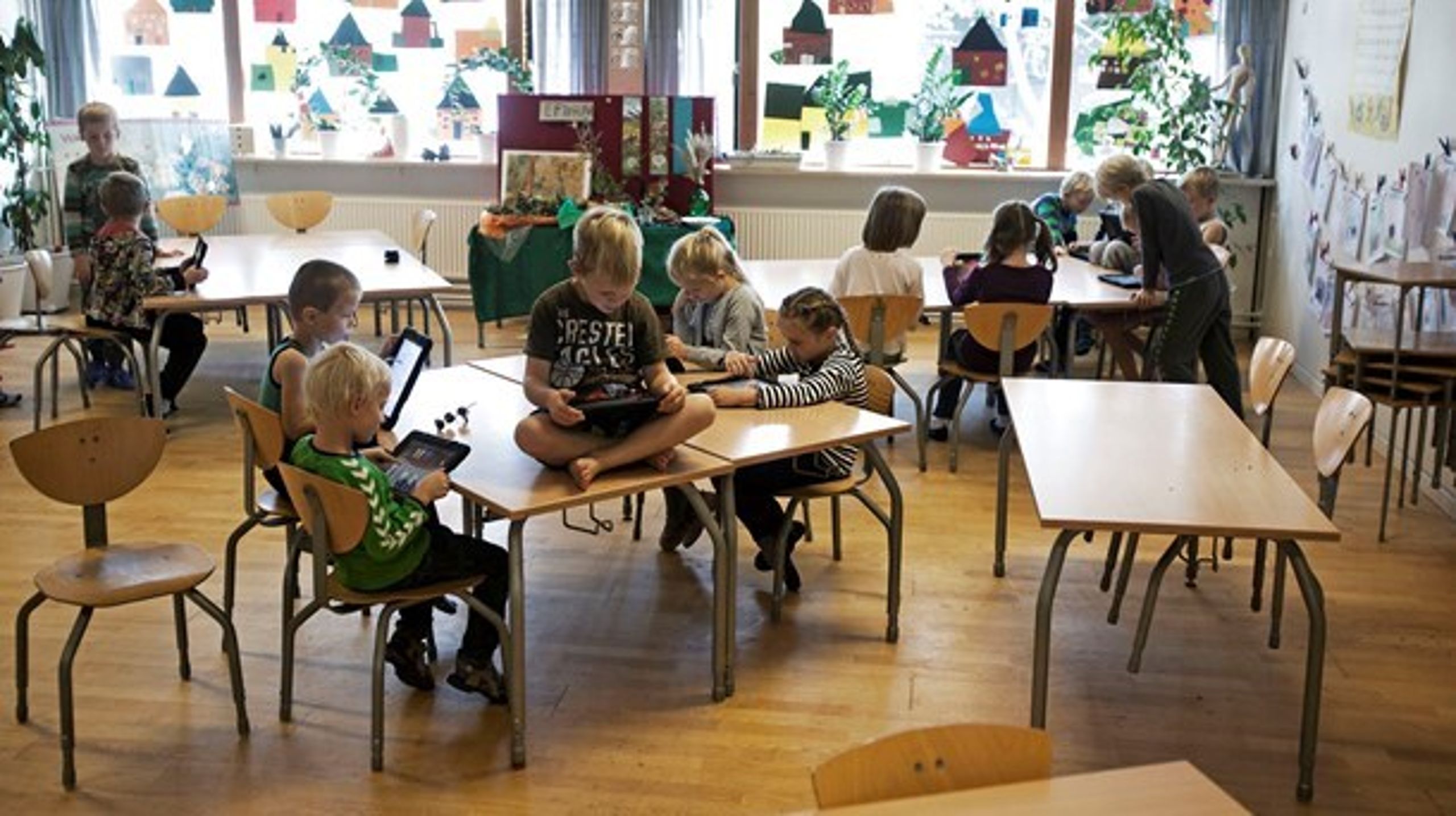 SFO'ens praksis og struktur skal være mere toneangivende for skolens organisering, skriver Lars Søgaard Jensen. (Foto:  Jonas Skovbjerg Fogh/Ritzau Scanpix)