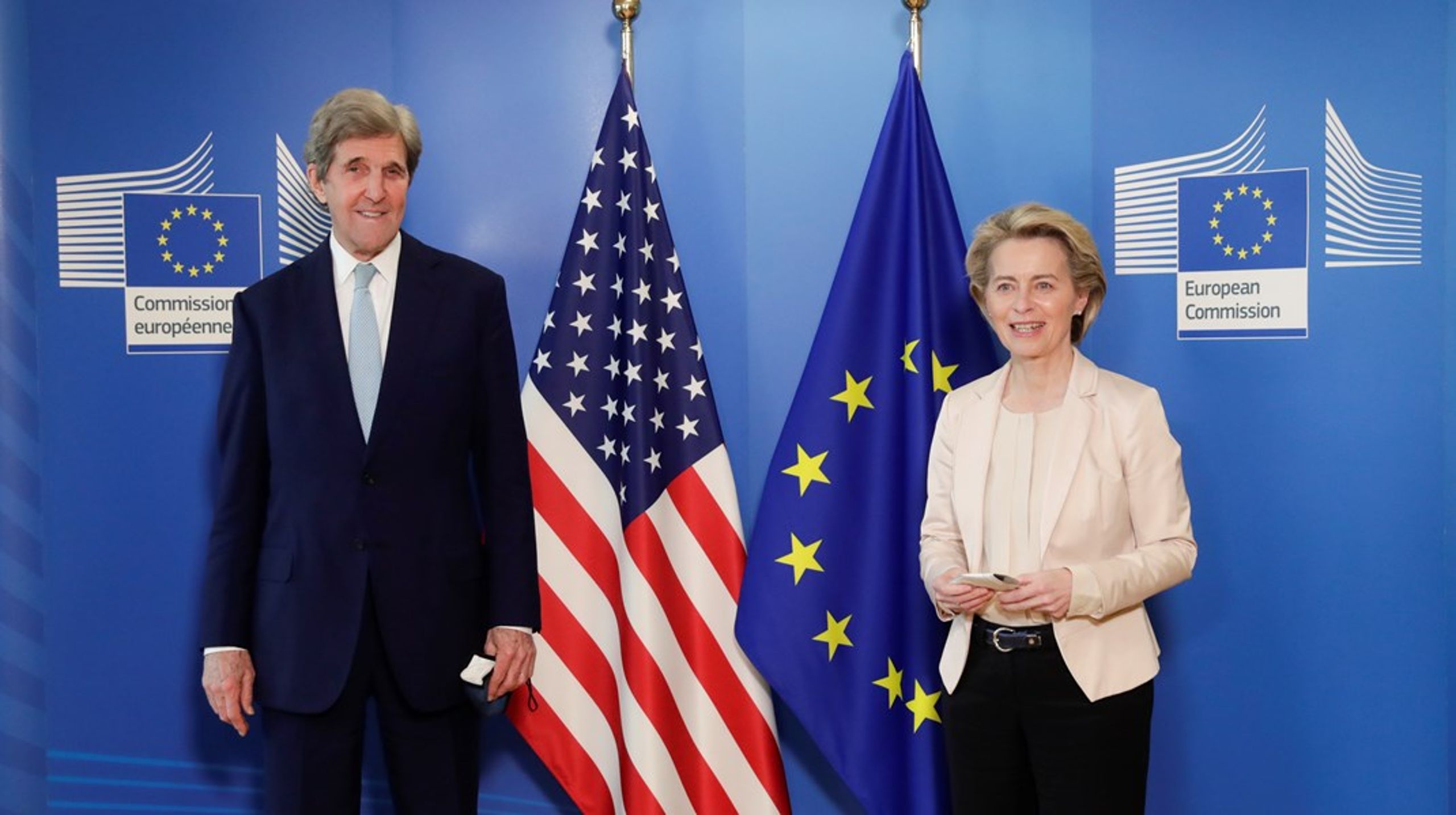 En europæisk klimatold&nbsp;må være absolut sidste udvej, lød det advarende fra USA’s nye klimaudsending, John Kerry, da han i forrige uge besøgte Bruxelles.