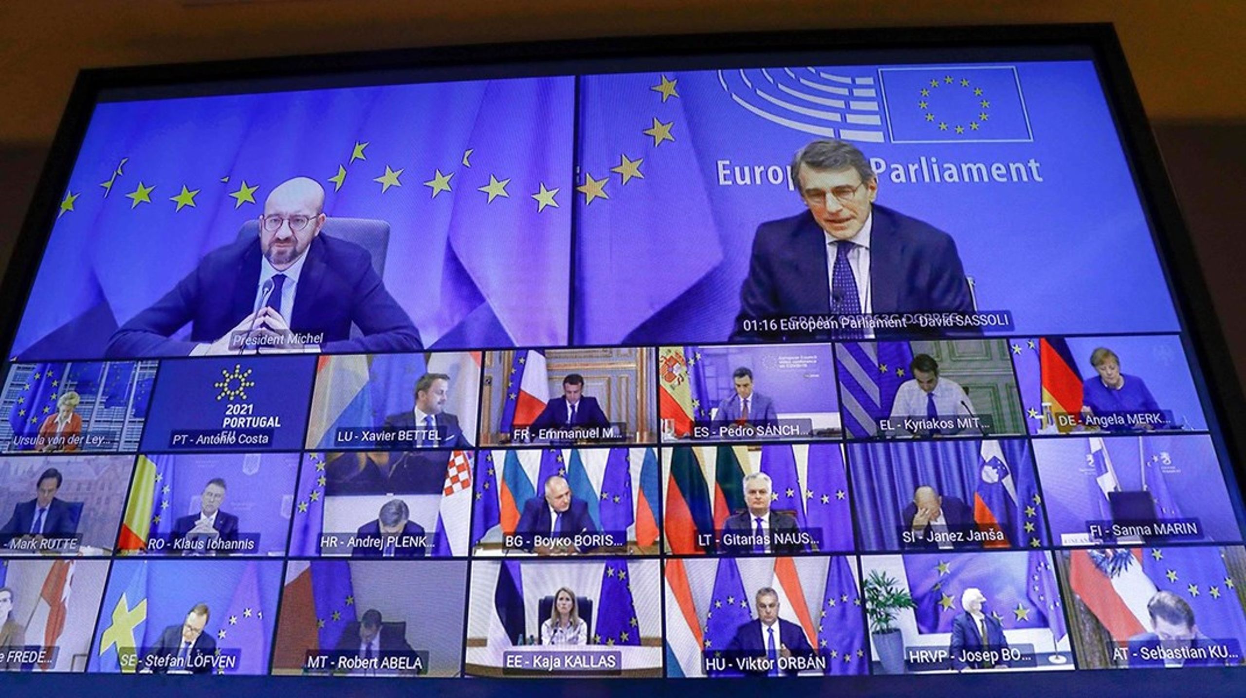 To dages topmøde på skærm venter EU-lederne.