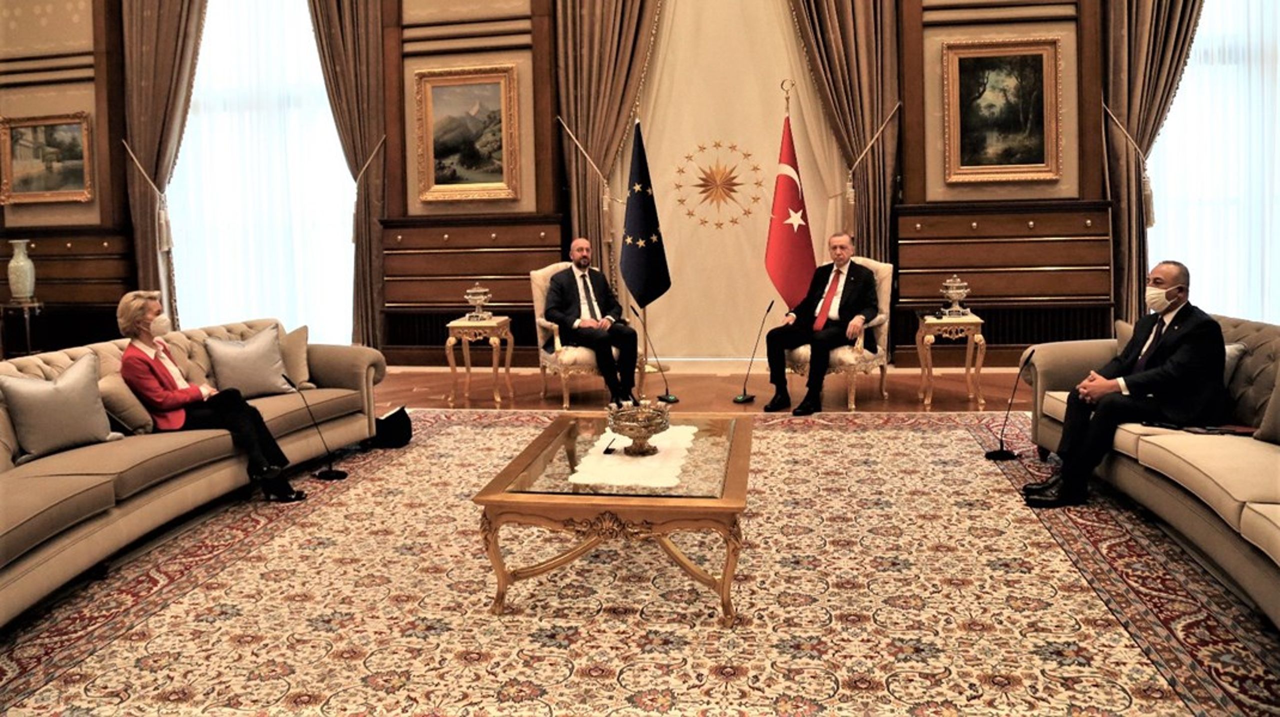 Chefen for EU-Kommissionen, Ursula von der Leyen, var meget utilfreds med sin placering under sidste uges møde med Tyrkiets præsident.