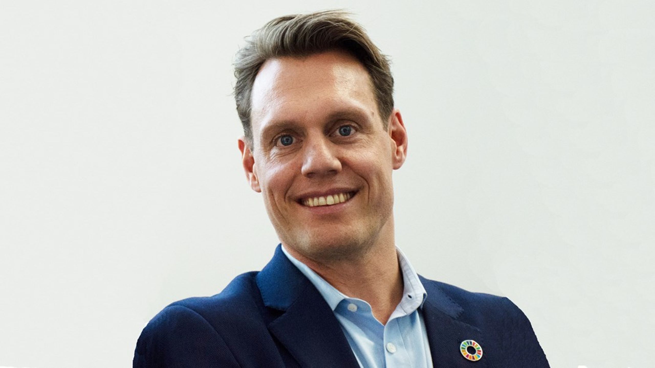 "Vi kan lige så godt forberede os på
fremtiden og tænke digitalisering og bæredygtighed sammen," mener
Kristoffer Nilaus Tarp,&nbsp;chef for Sustainability Practice Nordic Region,
NTT DATA Business Solutions.