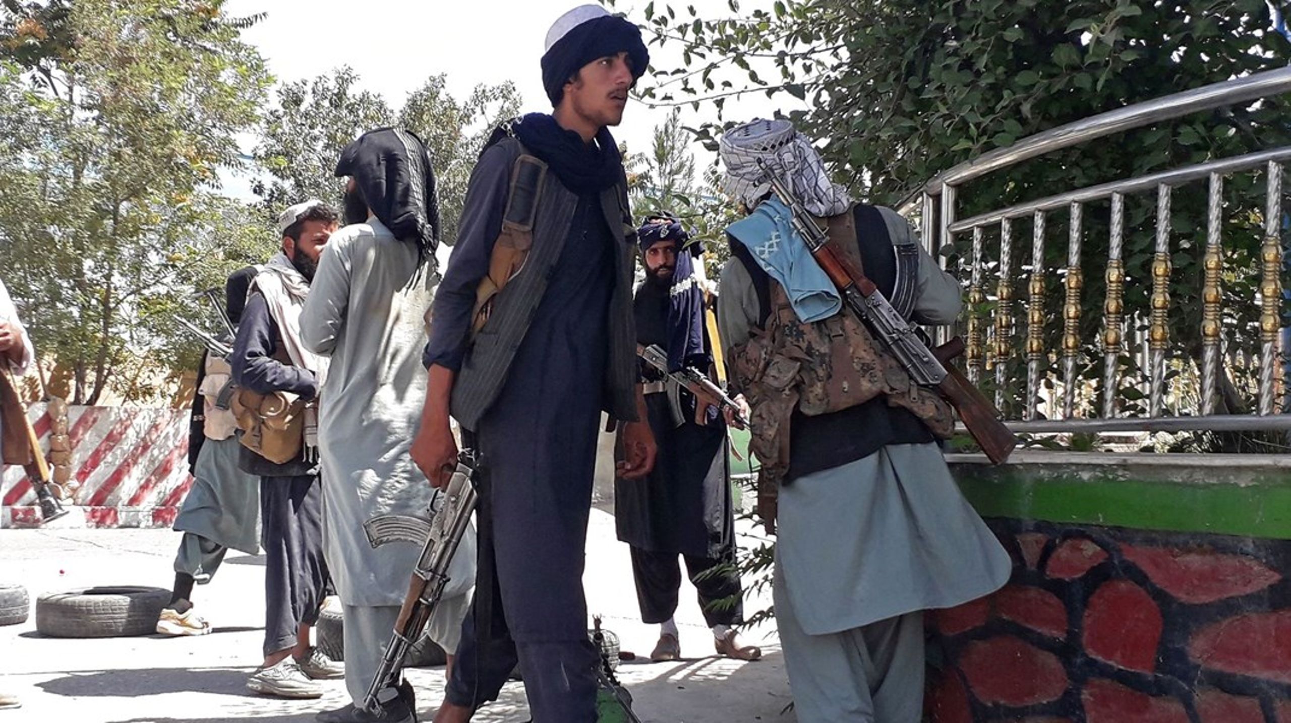 Taliban-krigere har overtaget byen Ghazni i Afghanistan og rykker tættere på hovedstaden, 12. august 2021.